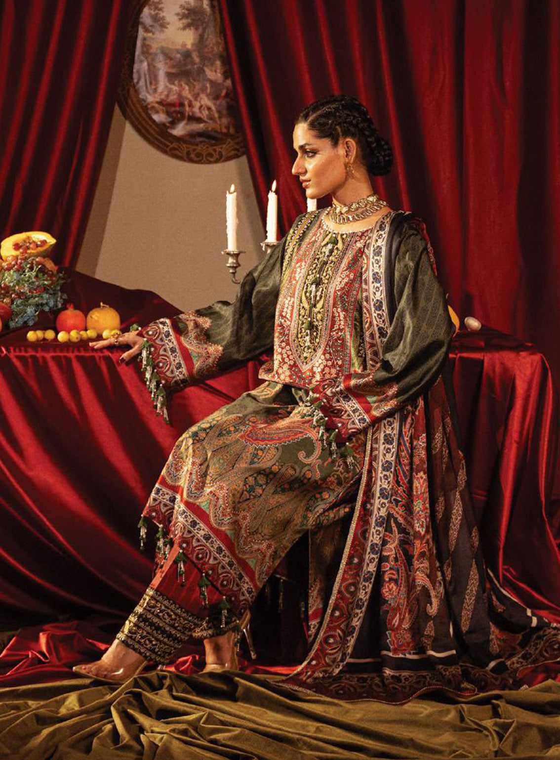 Roohi Silk By Myeesha Embroidered Silk 3 Piece Unstitched Suit MY24RS MS-1009 MEHEK Roohi Silk By Myeesha Embroidered Silk 3 Piece Unstitched Suit MY24RS MS-1009 MEHEK