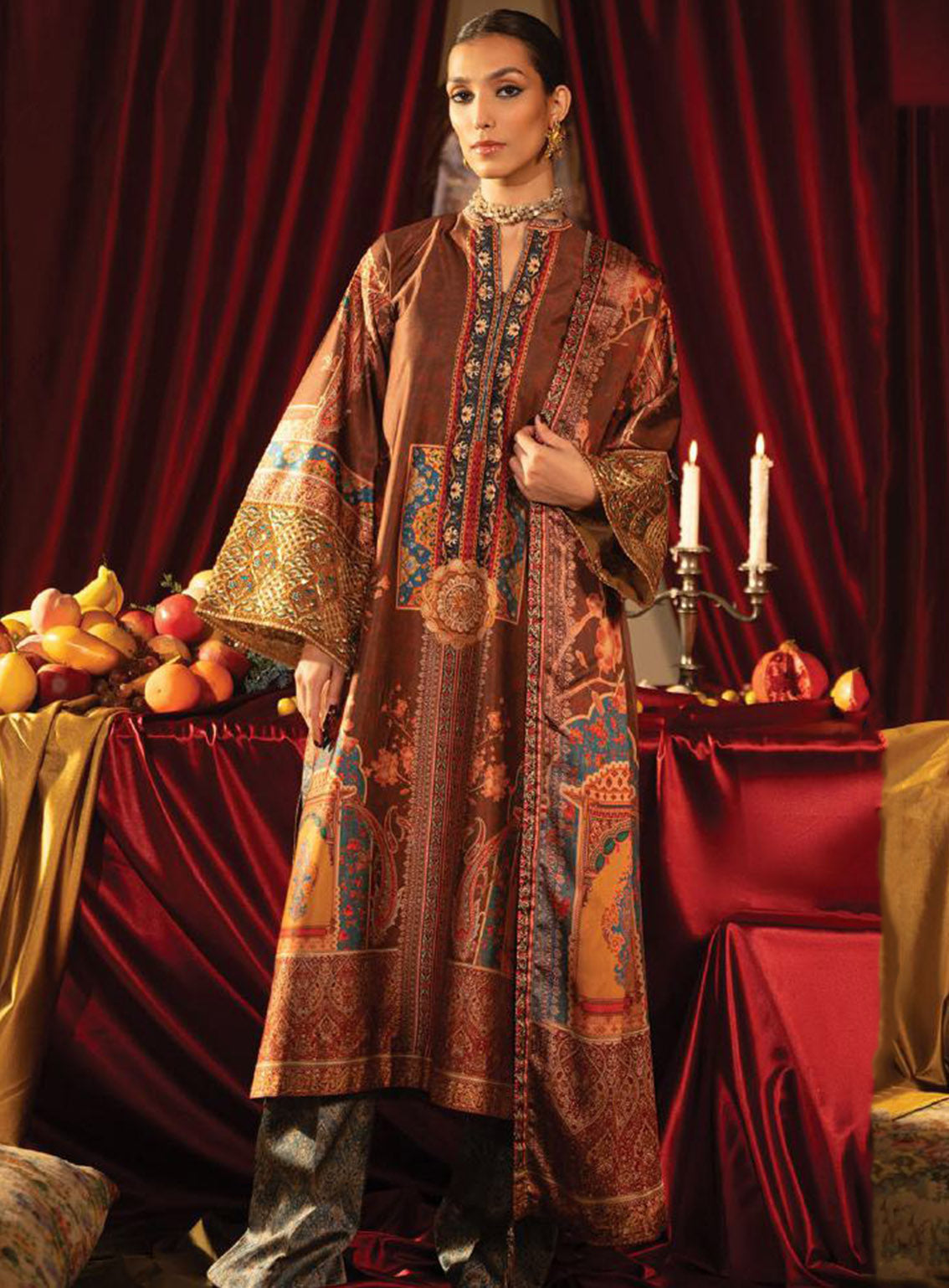 Roohi Silk By Myeesha Embroidered Silk 3 Piece Unstitched Suit MY24RS MS-1012 SAFAR Roohi Silk By Myeesha Embroidered Silk 3 Piece Unstitched Suit MY24RS MS-1012 SAFAR