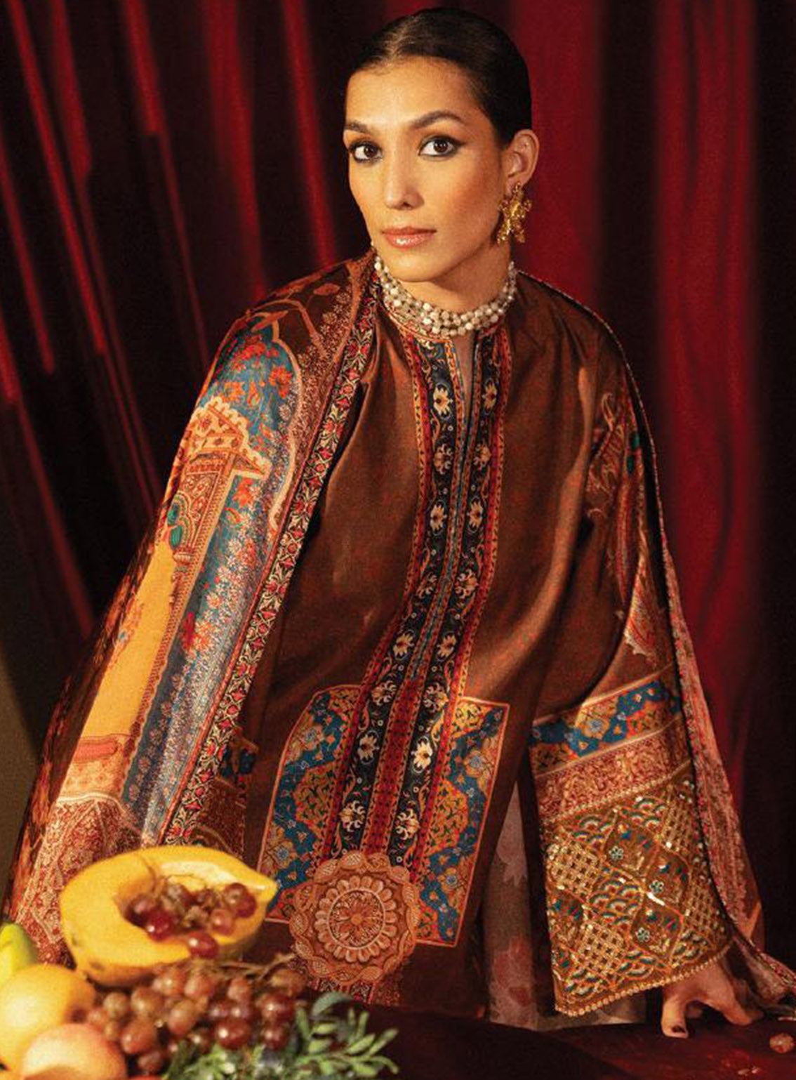 Roohi Silk By Myeesha Embroidered Silk 3 Piece Unstitched Suit MY24RS MS-1012 SAFAR Roohi Silk By Myeesha Embroidered Silk 3 Piece Unstitched Suit MY24RS MS-1012 SAFAR