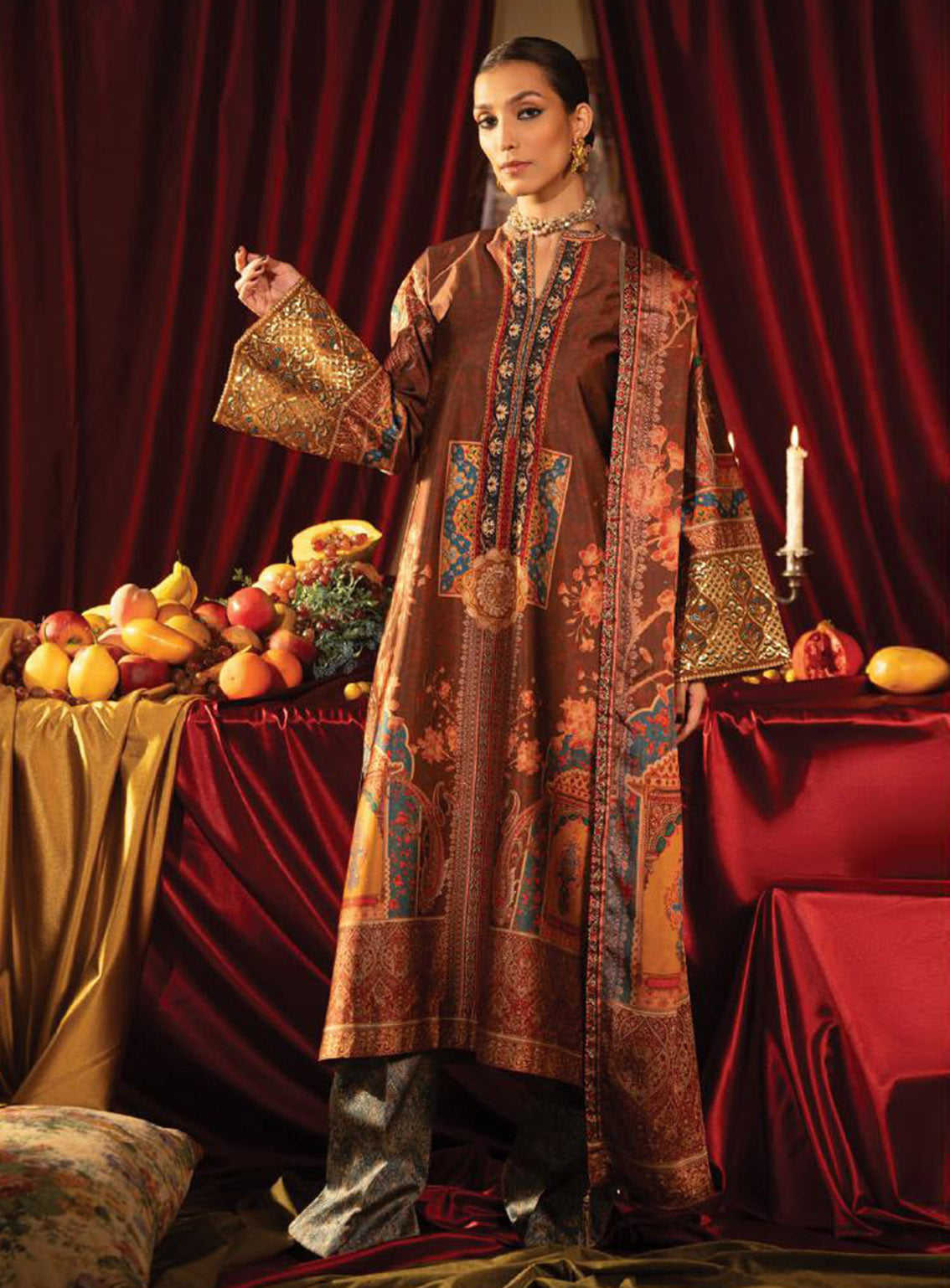 Roohi Silk By Myeesha Embroidered Silk 3 Piece Unstitched Suit MY24RS MS-1012 SAFAR Roohi Silk By Myeesha Embroidered Silk 3 Piece Unstitched Suit MY24RS MS-1012 SAFAR