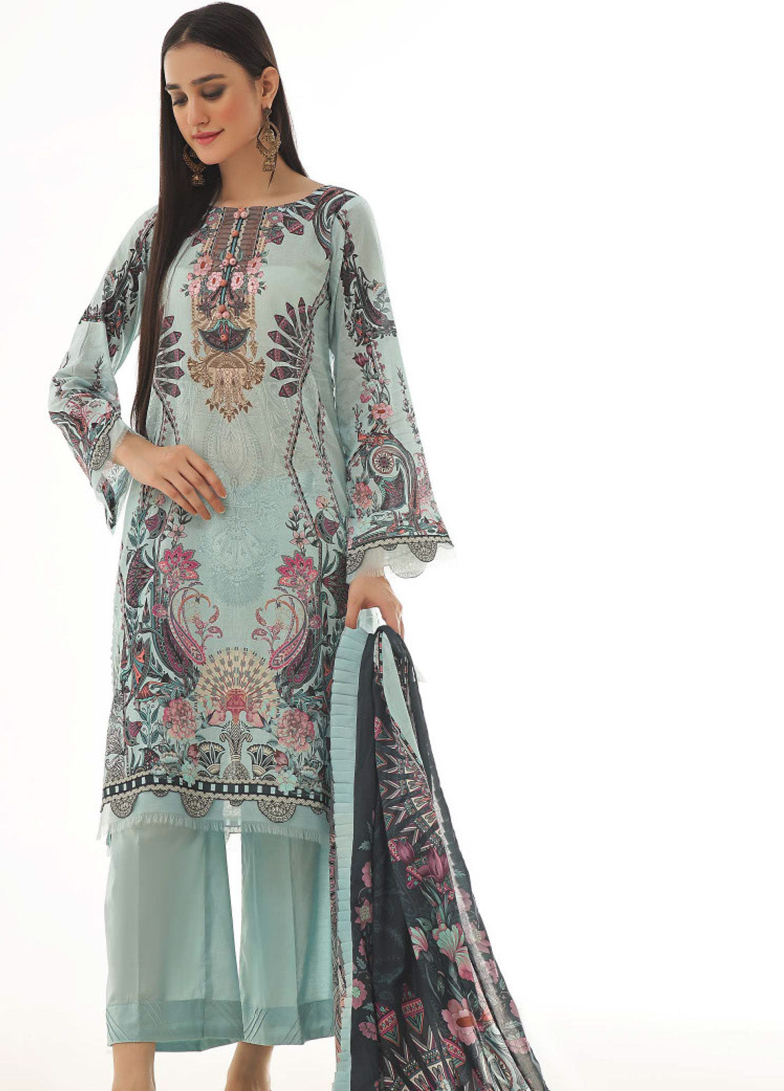 Roshni By OS Textile Digital Printed Lawn 3 Piece Unstitched Suit RS25SL D-20440A Roshni By OS Textile Digital Printed Lawn 3 Piece Unstitched Suit RS25SL D-20440A