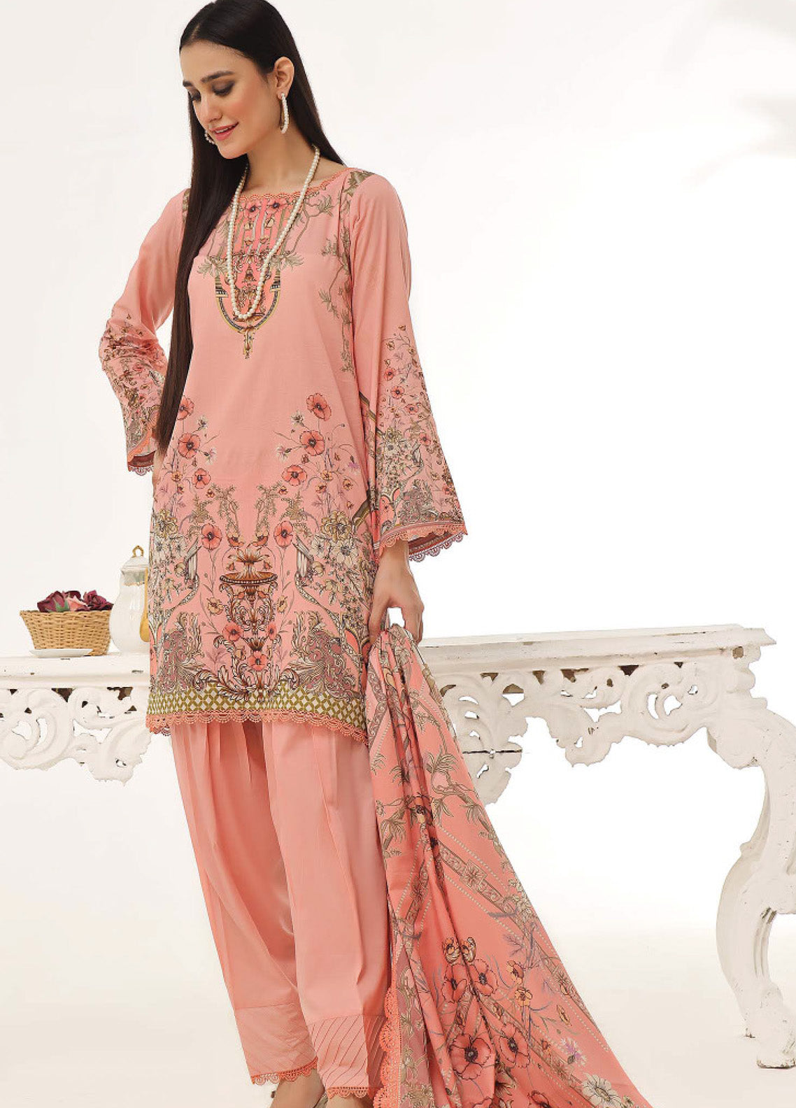 Roshni By OS Textile Digital Printed Lawn 3 Piece Unstitched Suit RS25SL D-20441B Roshni By OS Textile Digital Printed Lawn 3 Piece Unstitched Suit RS25SL D-20441B