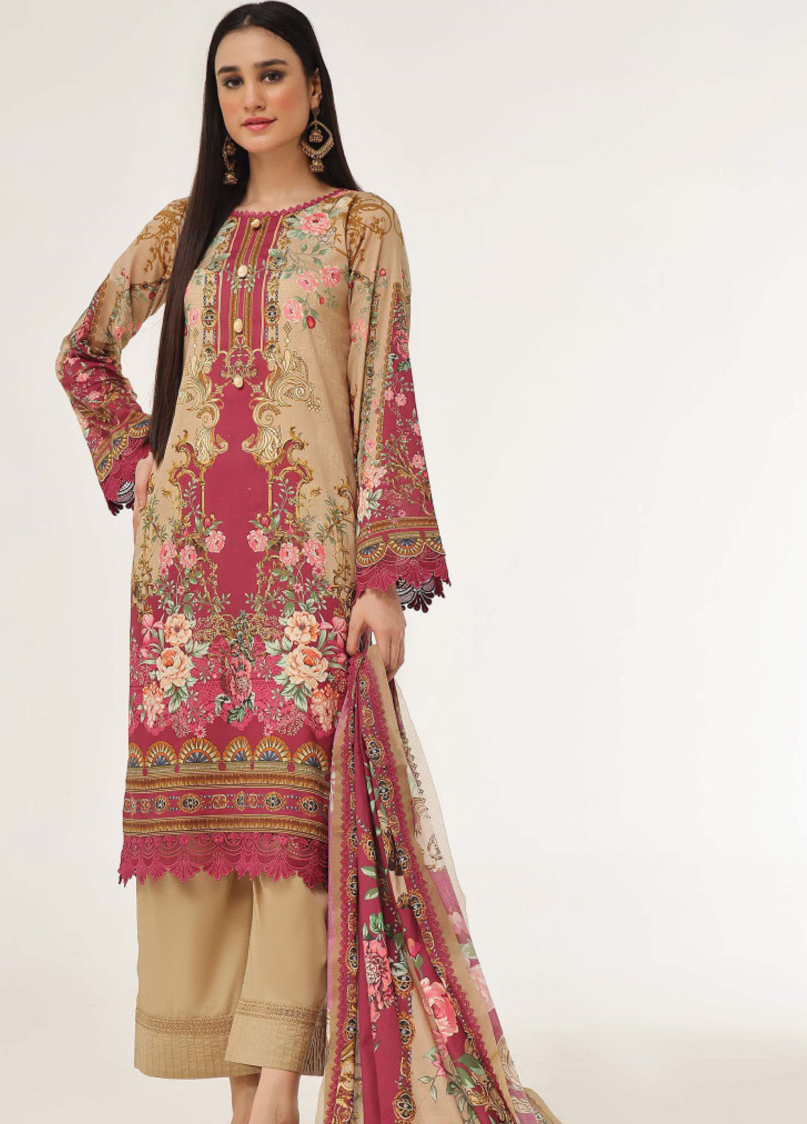 Roshni By OS Textile Digital Printed Lawn 3 Piece Unstitched Suit RS25SL D-20442A Roshni By OS Textile Digital Printed Lawn 3 Piece Unstitched Suit RS25SL D-20442A