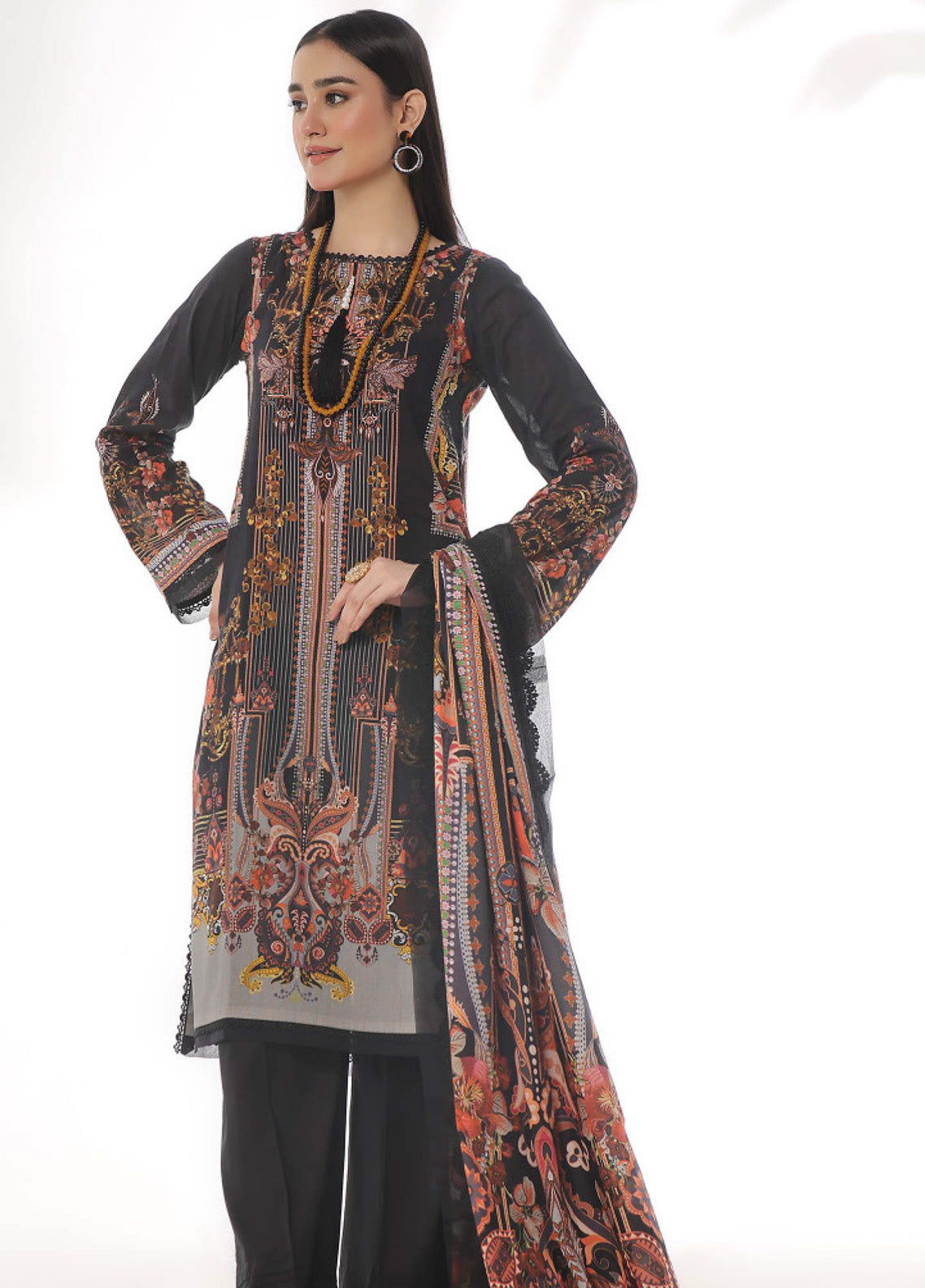 Roshni By OS Textile Digital Printed Lawn 3 Piece Unstitched Suit RS25SL D-20445A Roshni By OS Textile Digital Printed Lawn 3 Piece Unstitched Suit RS25SL D-20445A