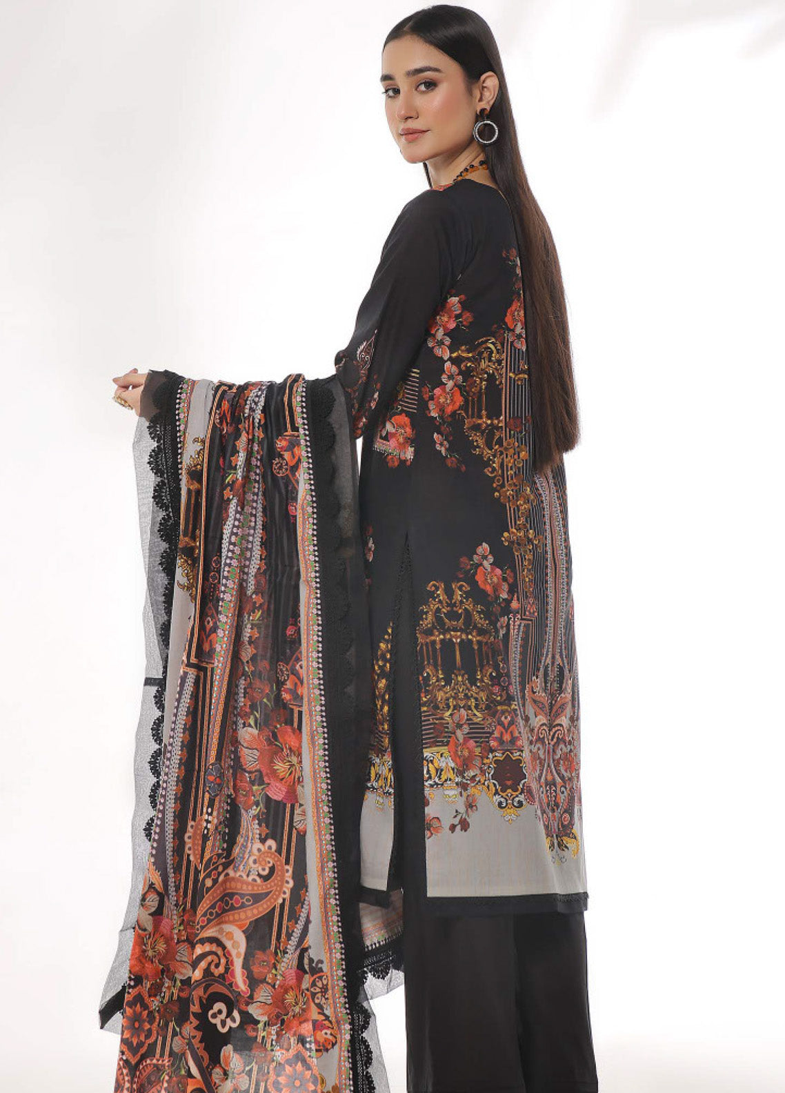 Roshni By OS Textile Digital Printed Lawn 3 Piece Unstitched Suit RS25SL D-20445A Roshni By OS Textile Digital Printed Lawn 3 Piece Unstitched Suit RS25SL D-20445A