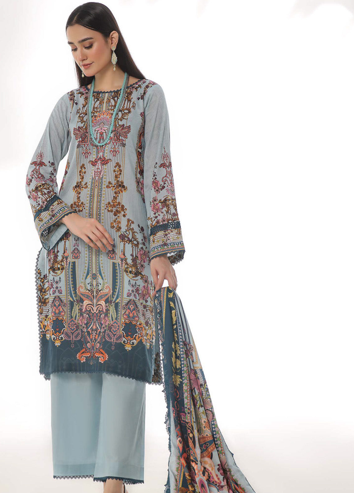Roshni By OS Textile Digital Printed Lawn 3 Piece Unstitched Suit RS25SL D-20445B Roshni By OS Textile Digital Printed Lawn 3 Piece Unstitched Suit RS25SL D-20445B