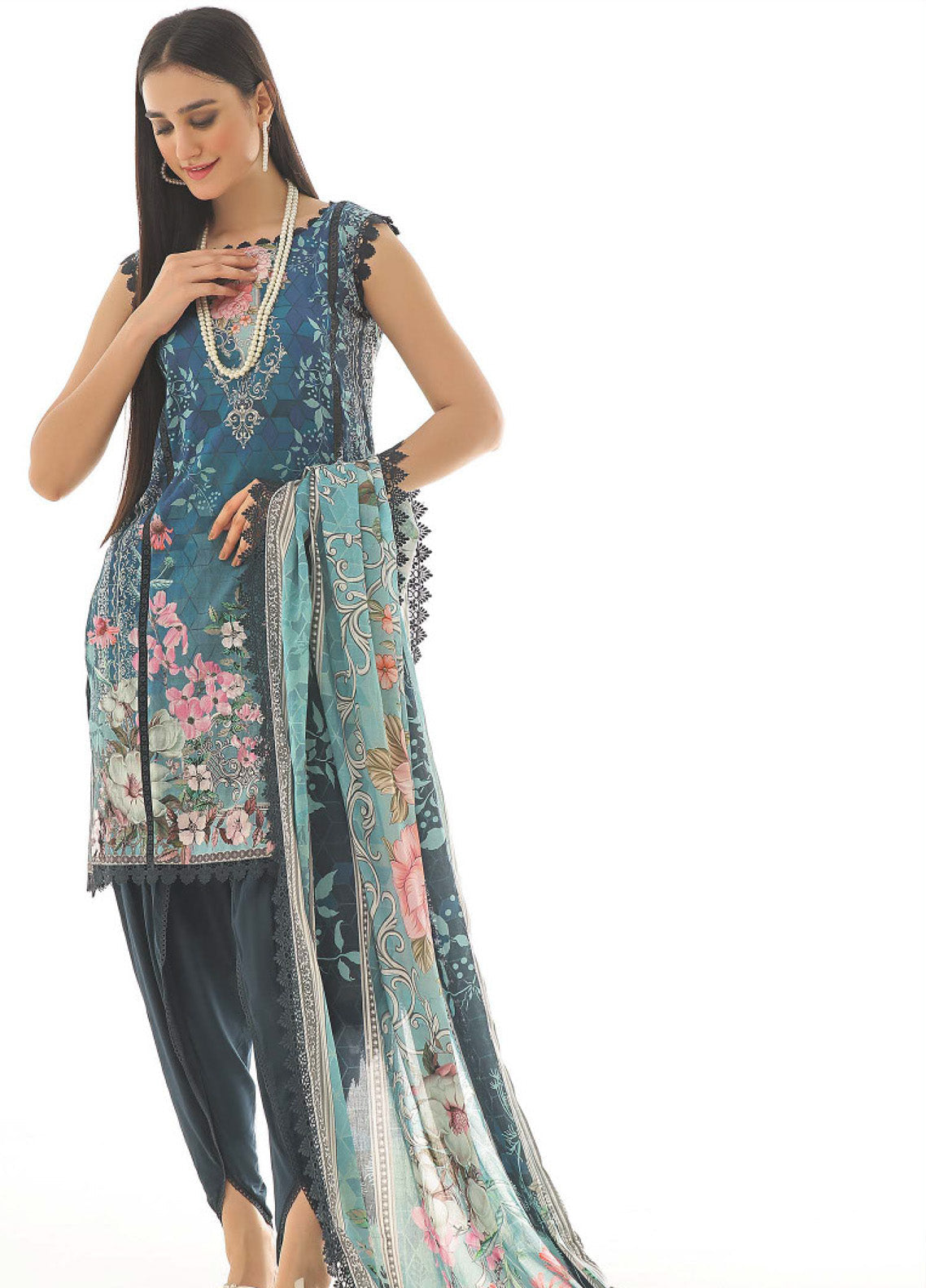 Roshni By OS Textile Digital Printed Lawn 3 Piece Unstitched Suit RS25SL D-20463A Roshni By OS Textile Digital Printed Lawn 3 Piece Unstitched Suit RS25SL D-20463A