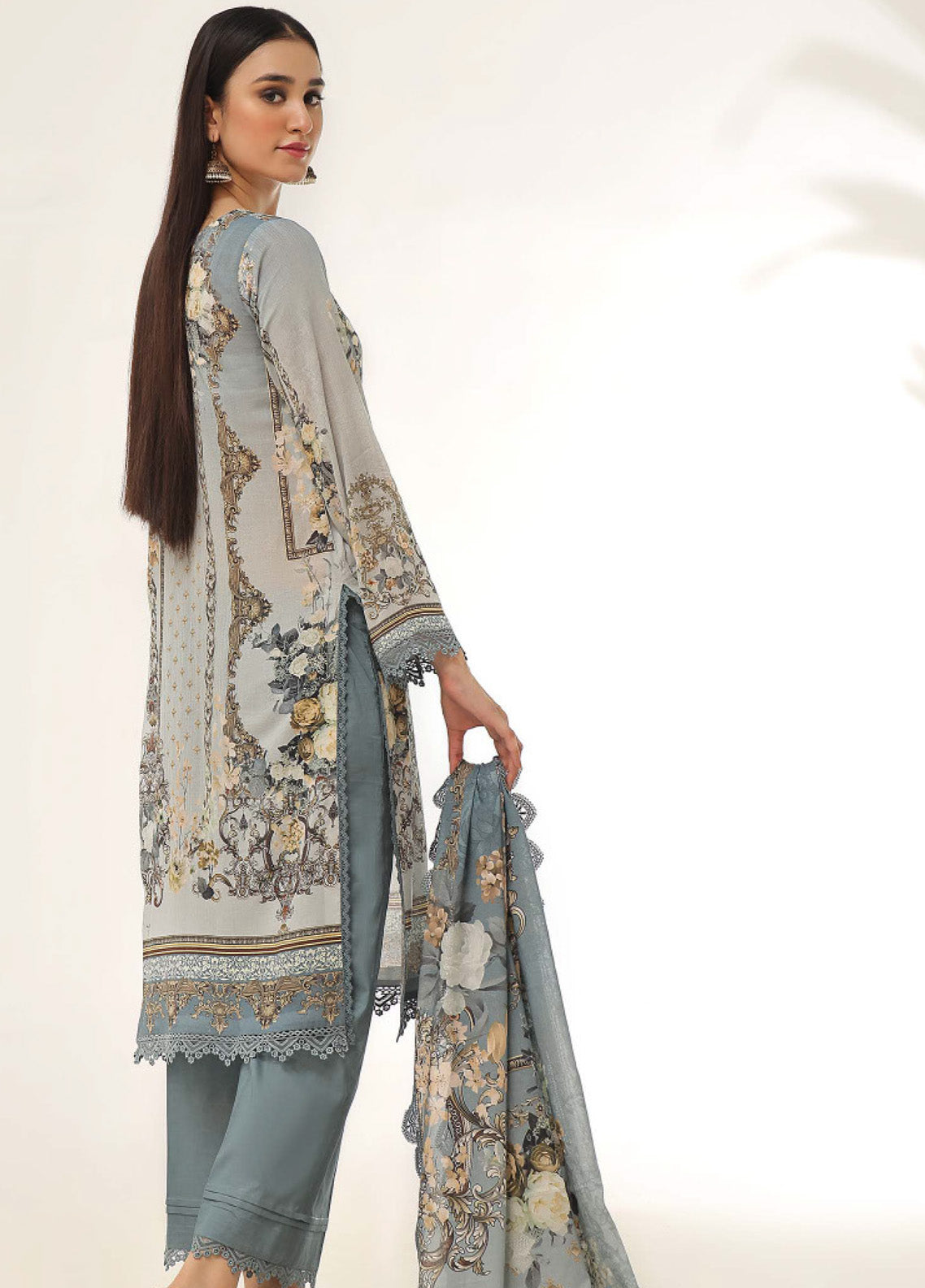 Roshni By OS Textile Digital Printed Lawn 3 Piece Unstitched Suit RS25SL D-20464B Roshni By OS Textile Digital Printed Lawn 3 Piece Unstitched Suit RS25SL D-20464B