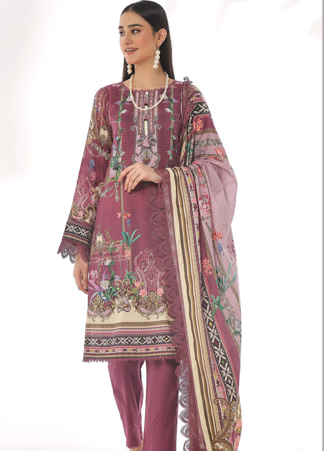 Roshni By OS Textile Digital Printed Lawn 3 Piece Unstitched Suit RS25SL D-20465B Roshni By OS Textile Digital Printed Lawn 3 Piece Unstitched Suit RS25SL D-20465B