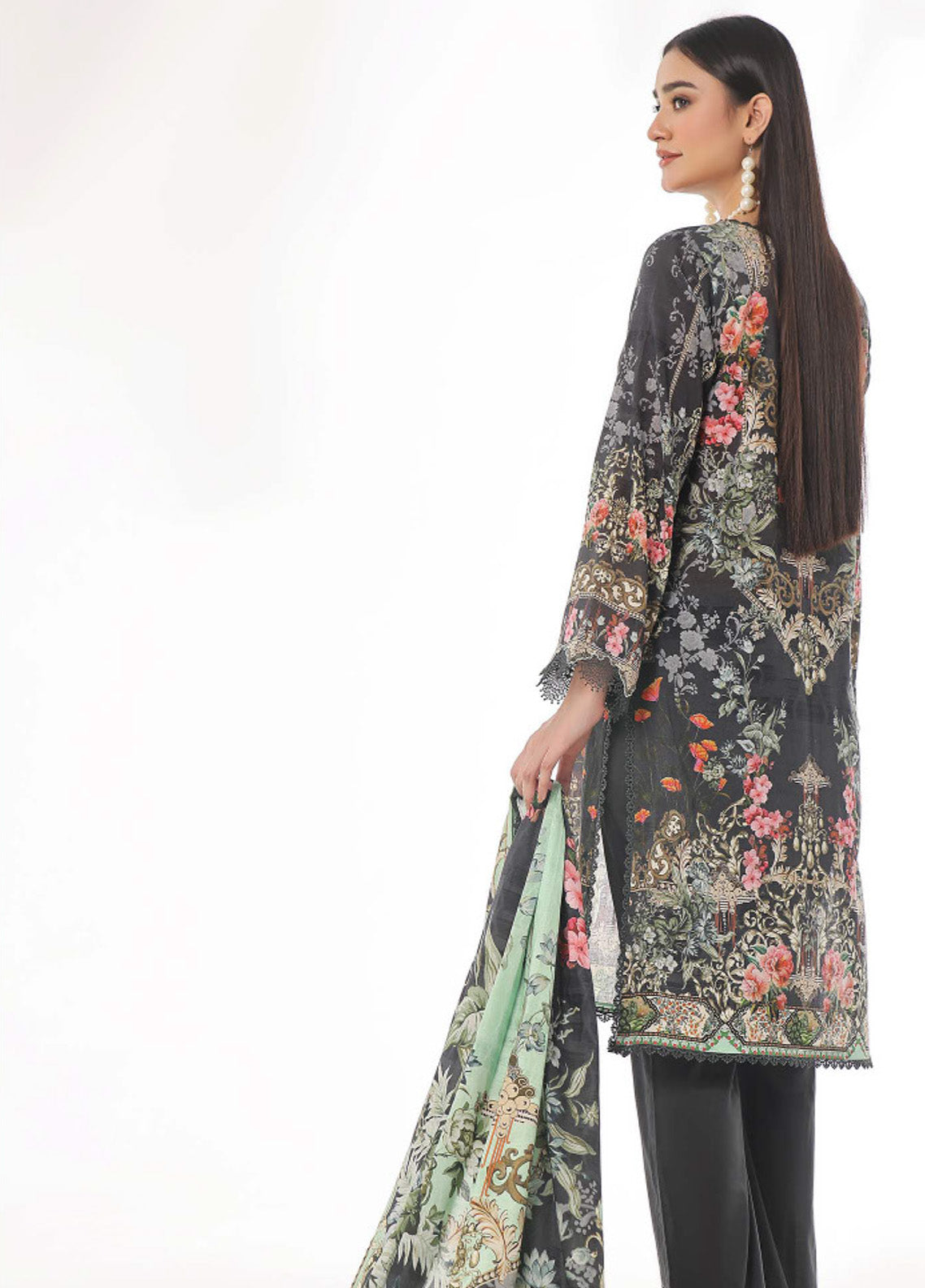 Roshni By OS Textile Digital Printed Lawn 3 Piece Unstitched Suit RS25SL D-20484B Roshni By OS Textile Digital Printed Lawn 3 Piece Unstitched Suit RS25SL D-20484B