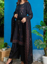 Royal Attire By Pashmina Embroidered Cotton Satin 3 Piece Unstitched Suit P24RA D-01