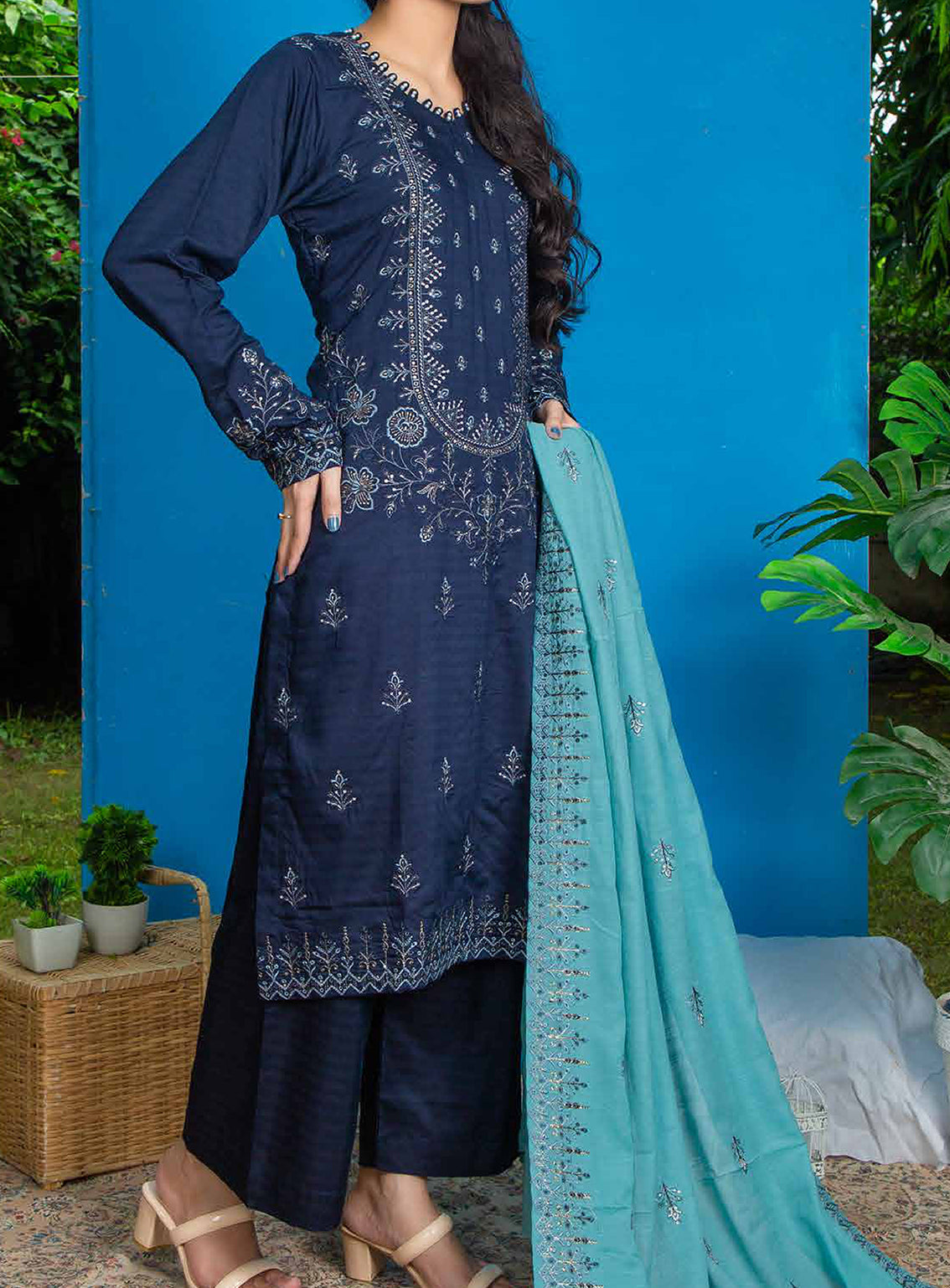 Royal Attire By Pashmina Embroidered Cotton Satin 3 Piece Unstitched Suit P24RA D-04 Royal Attire By Pashmina Embroidered Cotton Satin 3 Piece Unstitched Suit P24RA D-04