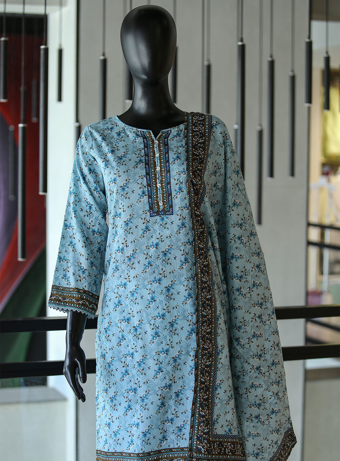 Royal Fashion Digital Printed Lawn 3 Piece Stitched Suit - RF24DPL BS-10 Royal Fashion Digital Printed Lawn 3 Piece Stitched Suit - RF24DPL BS-10