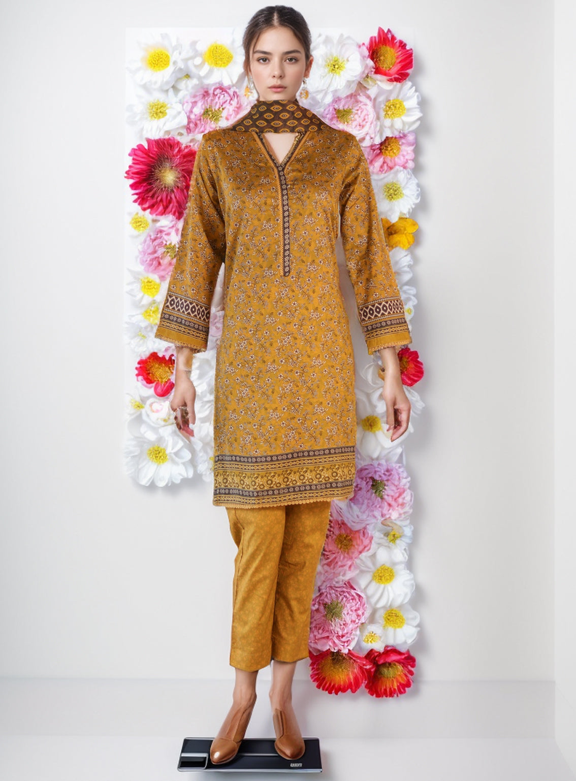 Royal Fashion Digital Printed Lawn 3 Piece Stitched Suit RF24DPL D-07 Royal Fashion Digital Printed Lawn 3 Piece Stitched Suit RF24DPL D-07