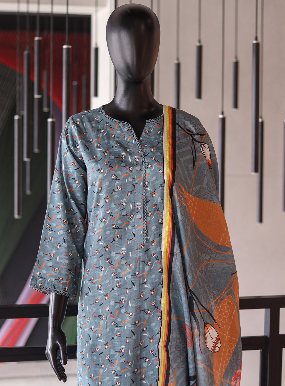 Royal Fashion Digital Printed Lawn 3 Piece Stitched Suit RF24PL SNSC-01 Royal Fashion Digital Printed Lawn 3 Piece Stitched Suit RF24PL SNSC-01