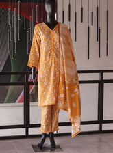 Royal Fashion Digital Printed Lawn 3 Piece Stitched Suit RF24PL SNSC-03
