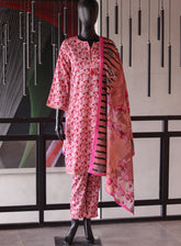 Royal Fashion Digital Printed Lawn 3 Piece Stitched Suit RF24PL SNSC-10