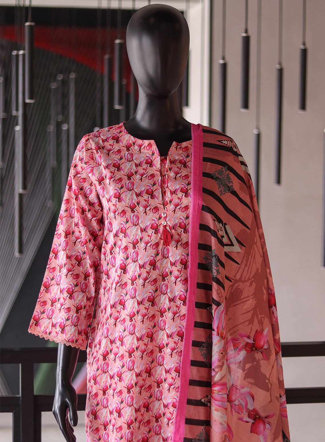 Royal Fashion Digital Printed Lawn 3 Piece Stitched Suit RF24PL SNSC-10 Royal Fashion Digital Printed Lawn 3 Piece Stitched Suit RF24PL SNSC-10