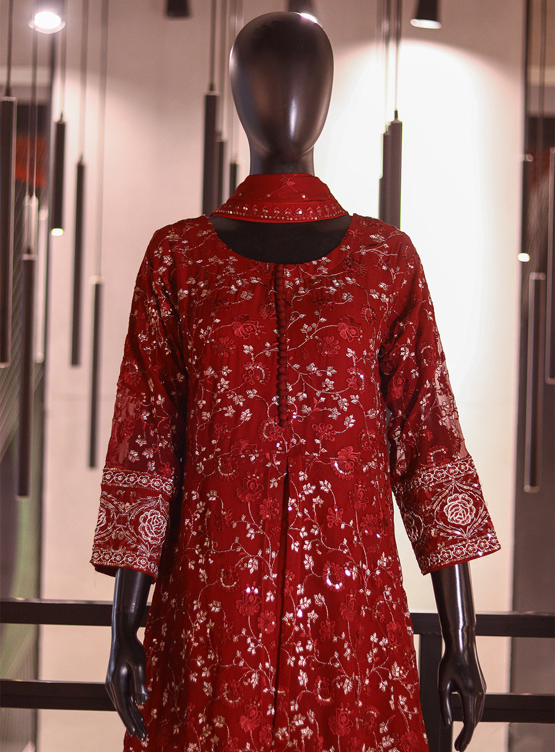 Royal Fashion Embroidered Chiffon 3 Piece Stitched Suit RF26EP D-SG-01-MN Royal Fashion Embroidered Chiffon 3 Piece Stitched Suit RF26EP D-SG-01-MN