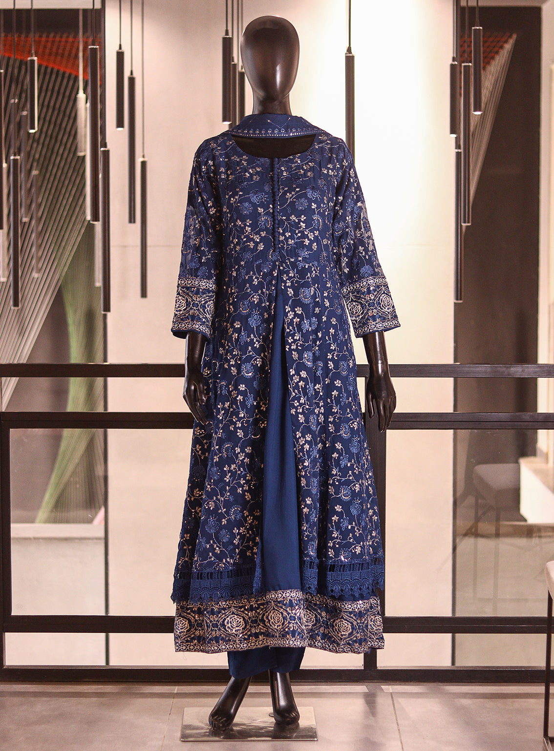 Royal Fashion Embroidered Chiffon 3 Piece Stitched Suit RF26EP D-SG-01-TBL Royal Fashion Embroidered Chiffon 3 Piece Stitched Suit RF26EP D-SG-01-TBL