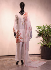 Royal Fashion Embroidered Lawn 3 Piece Stitched Suit RF26EP D-SNSC-350 WML