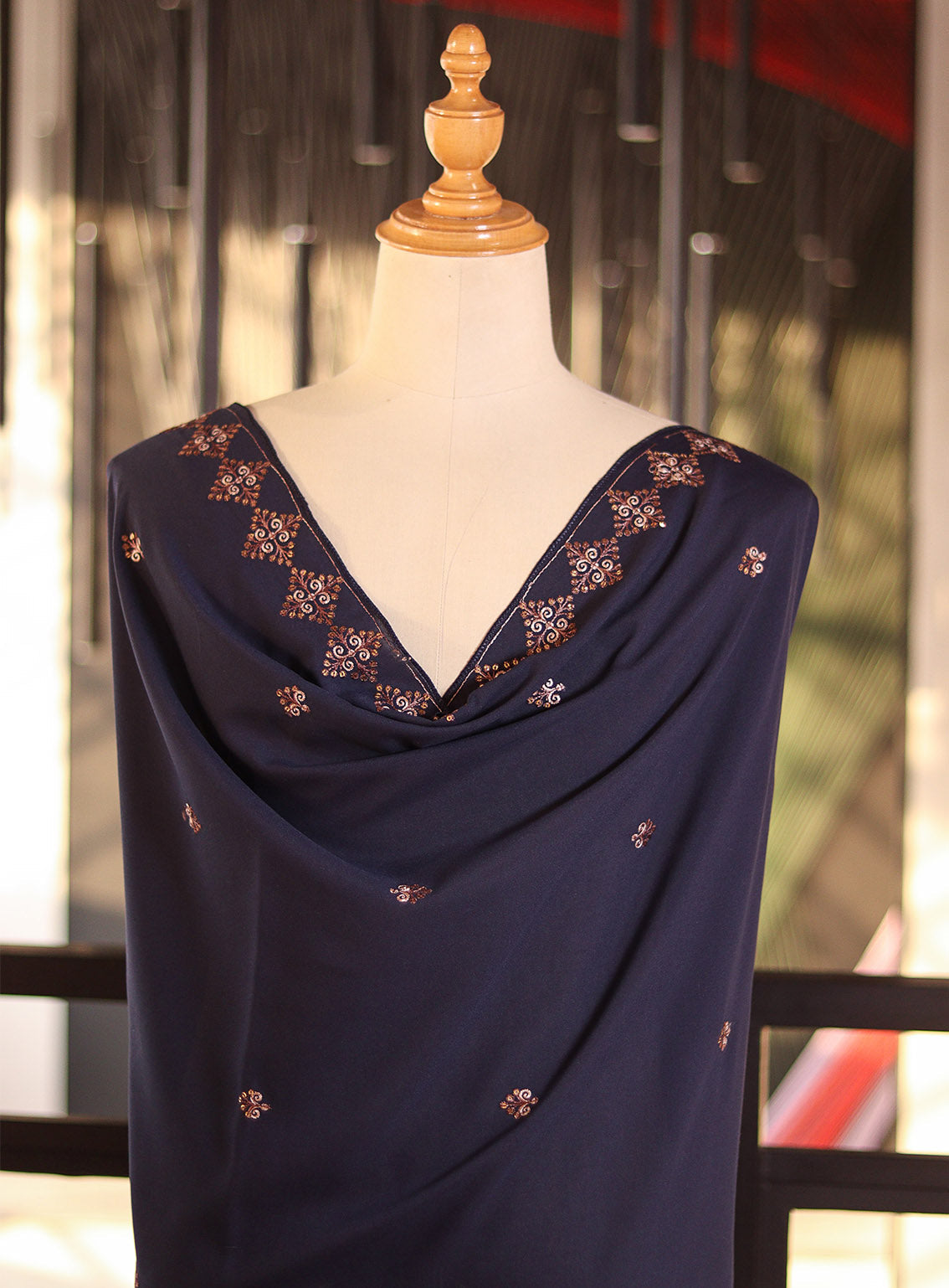 Royal Fashion Embroidered Lawn Stitched Dupatta / Chaadar RF24DC T324-3B13-RK Royal Fashion Embroidered Lawn Stitched Dupatta / Chaadar RF24DC T324-3B13-RK