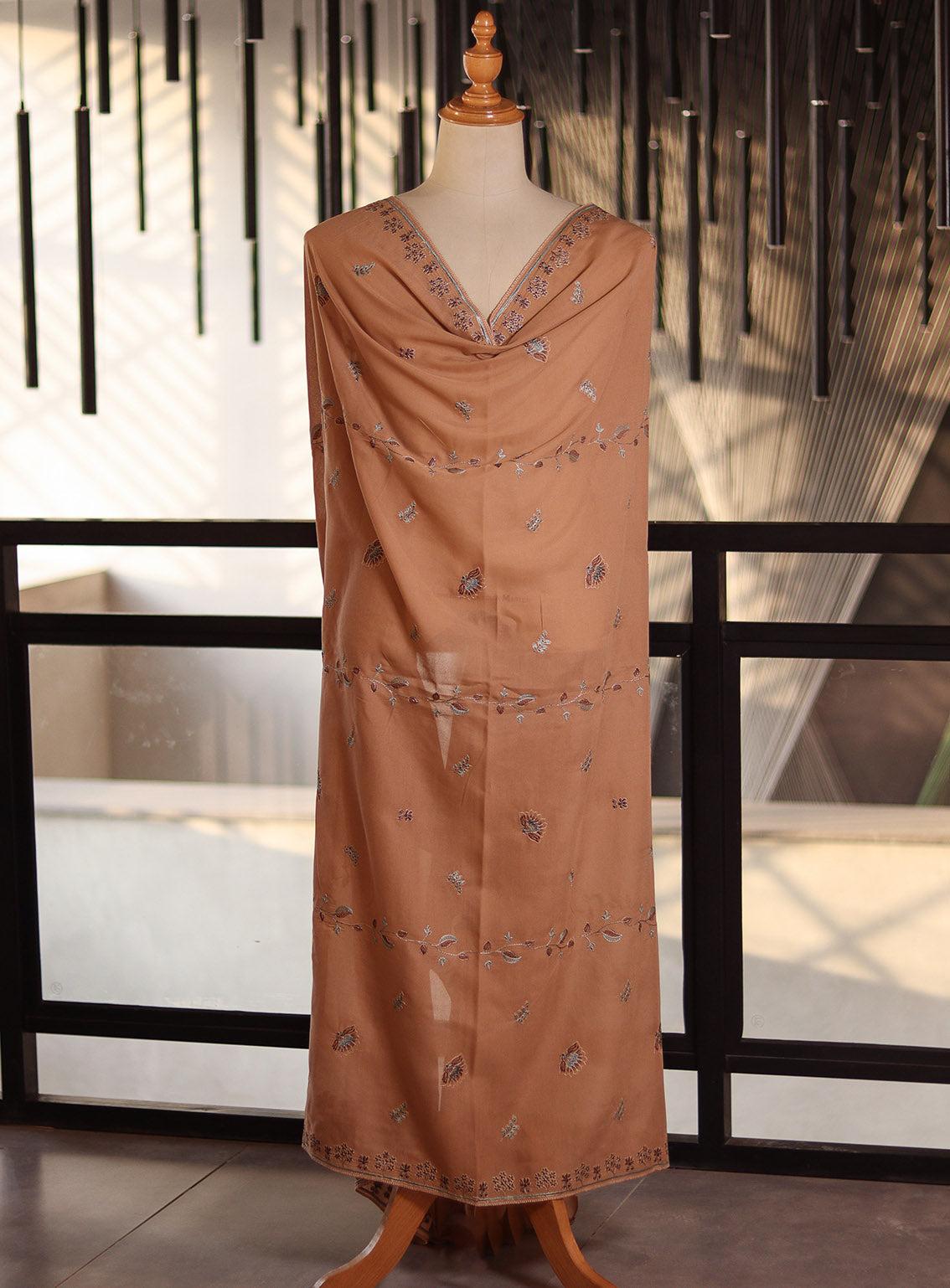 Royal Fashion Embroidered Lawn Stitched Dupatta / Chaadar RF24DC T324-B12-RK Royal Fashion Embroidered Lawn Stitched Dupatta / Chaadar RF24DC T324-B12-RK