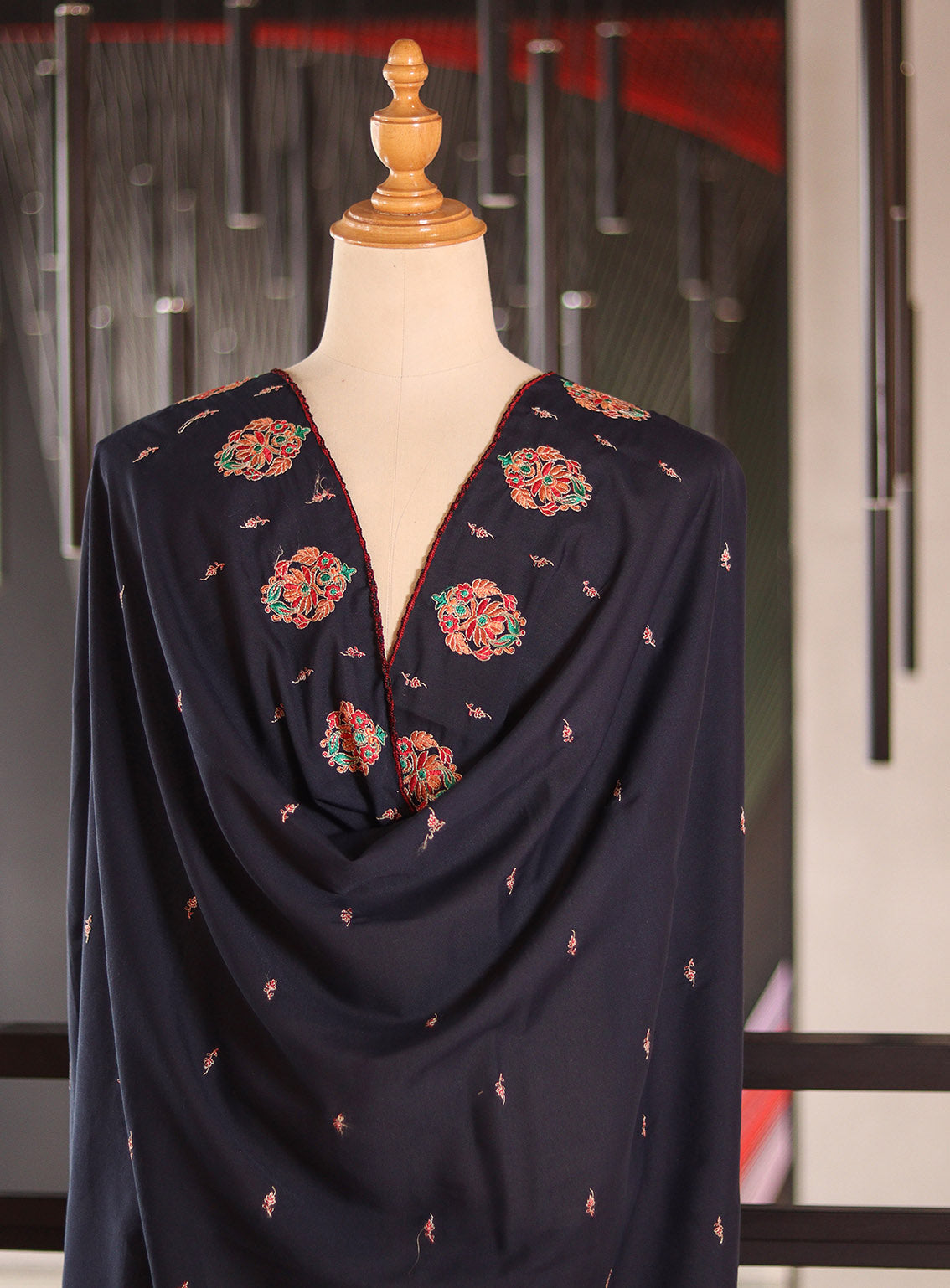 Royal Fashion Embroidered Lawn Stitched Dupatta / Chaadar RF24DC T8C22-2B01-RK Royal Fashion Embroidered Lawn Stitched Dupatta / Chaadar RF24DC T8C22-2B01-RK