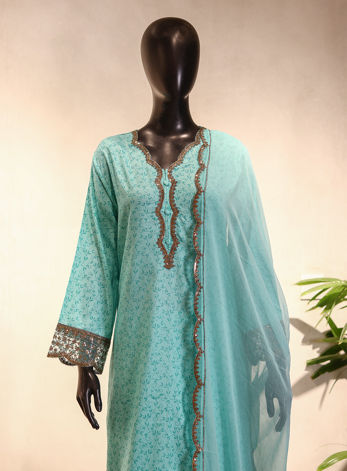 Royal Fashion Embroidered Linen 3 Piece Stitched Suit RF26EP D-SNSC-365 GN Royal Fashion Embroidered Linen 3 Piece Stitched Suit RF26EP D-SNSC-365 GN
