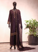 Royal Fashion Embroidered Linen 3 Piece Stitched Suit RF26EP D-SNSC-365 NBL