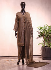 Royal Fashion Embroidered Linen 3 Piece Stitched Suit RF26EP D-SNSC-365 PGN