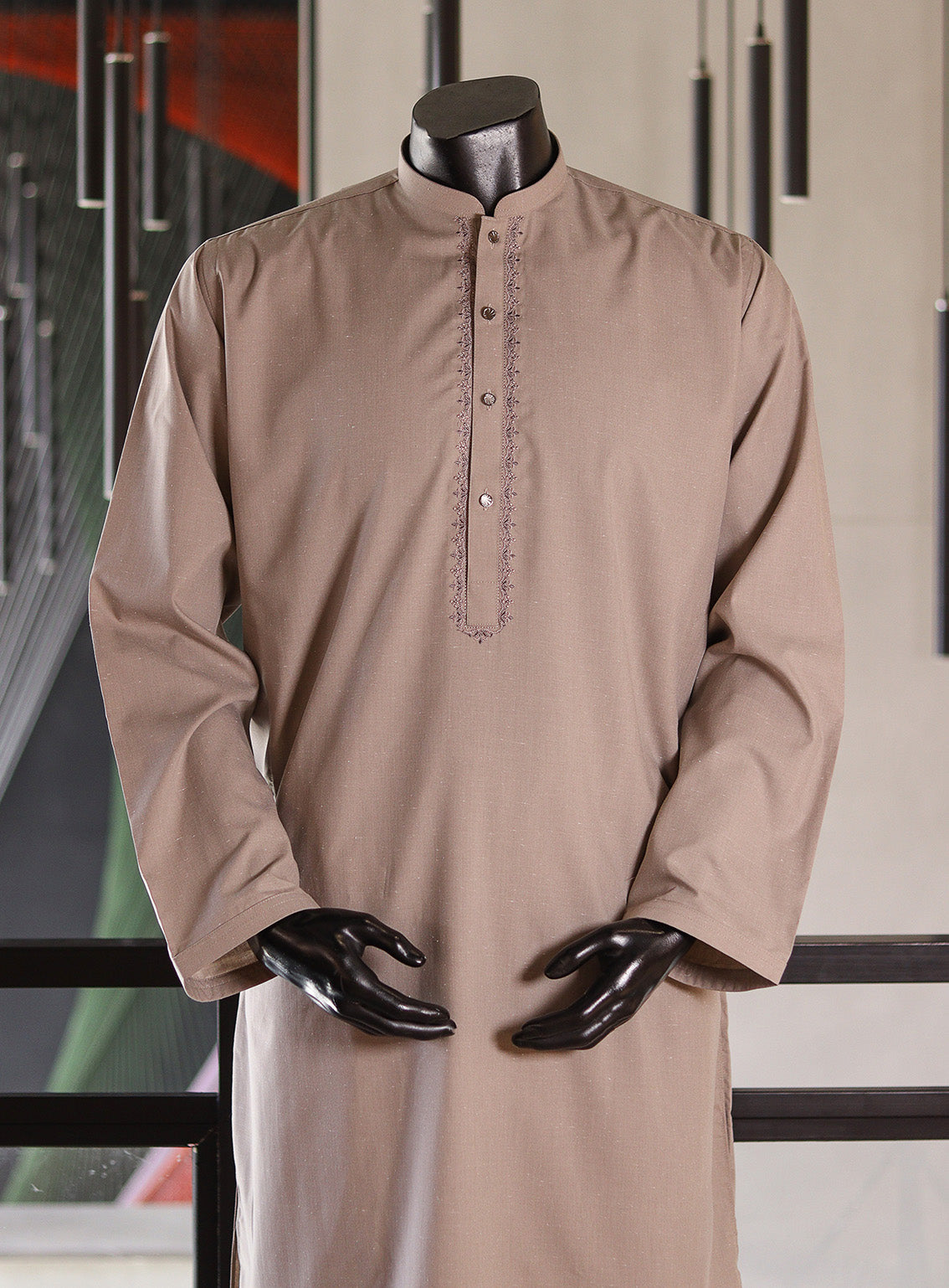 Royal Fashion Embroidered Wash & Wear Kameez Shalwar For Men RF25BCN DREAM-BR Royal Fashion Embroidered Wash & Wear Kameez Shalwar For Men RF25BCN DREAM-BR