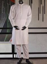 Royal Fashion Embroidered Wash & Wear Kurta Pajama For Men RF25BCN ANMOL-OW