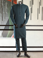 Royal Fashion Embroidered Wash & Wear Kurta Pajama For Men RF25SS OHAD-TL