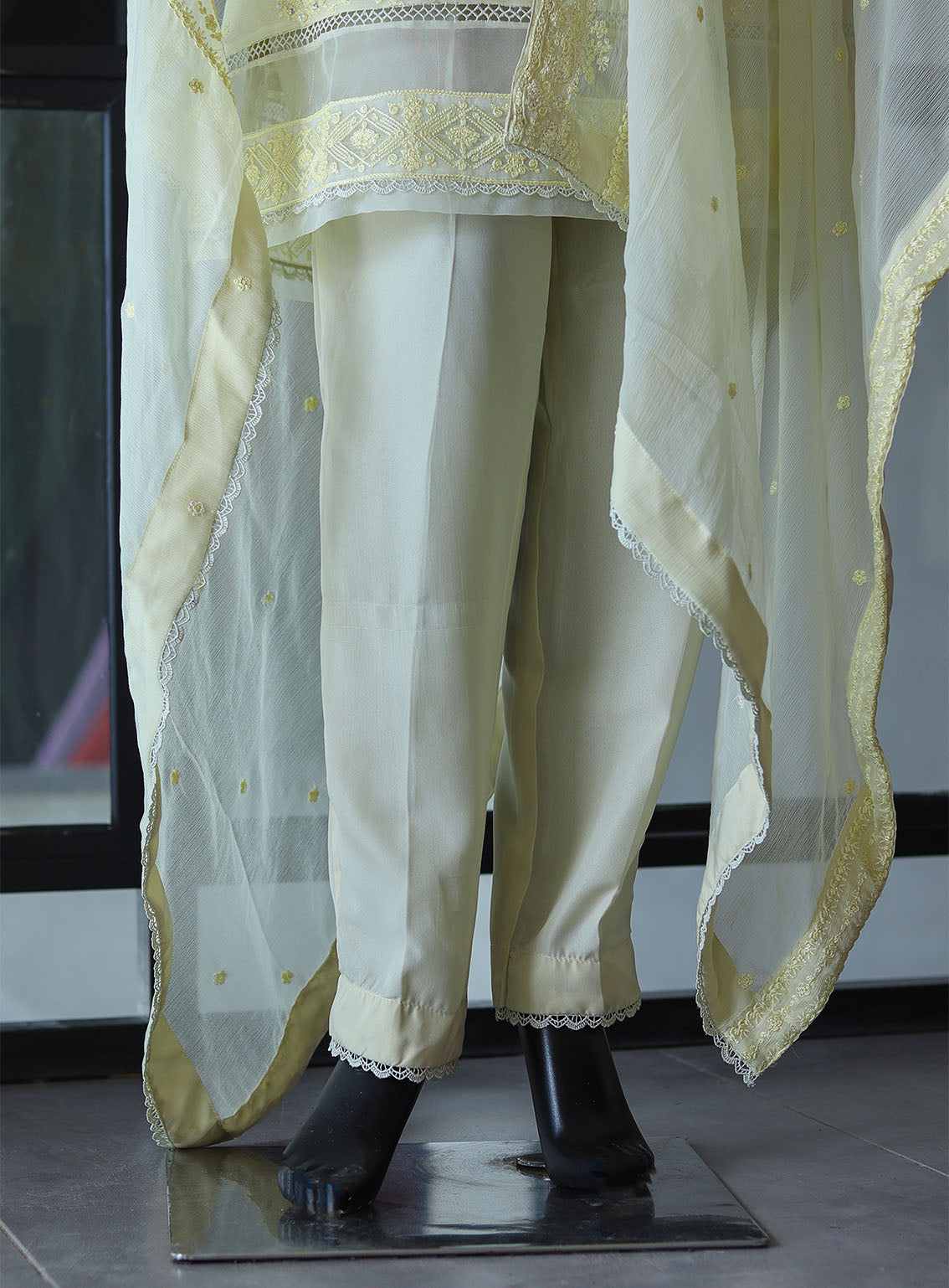 Royal Fashion Fancy Embroidered Chiffon 3 Piece Stitched Suit RF24FEC LMN D-SS23 Royal Fashion Fancy Embroidered Chiffon 3 Piece Stitched Suit RF24FEC LMN D-SS23