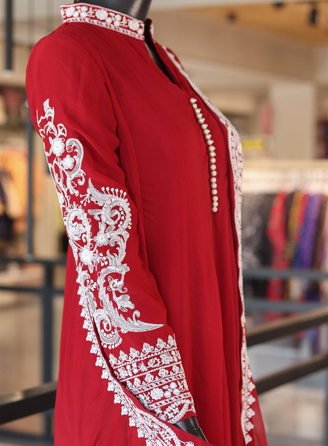 Royal Fashion Fancy Embroidered Chiffon 3 Piece Stitched Suit RF24FEC MRN D-SS21 Royal Fashion Fancy Embroidered Chiffon 3 Piece Stitched Suit RF24FEC MRN D-SS21