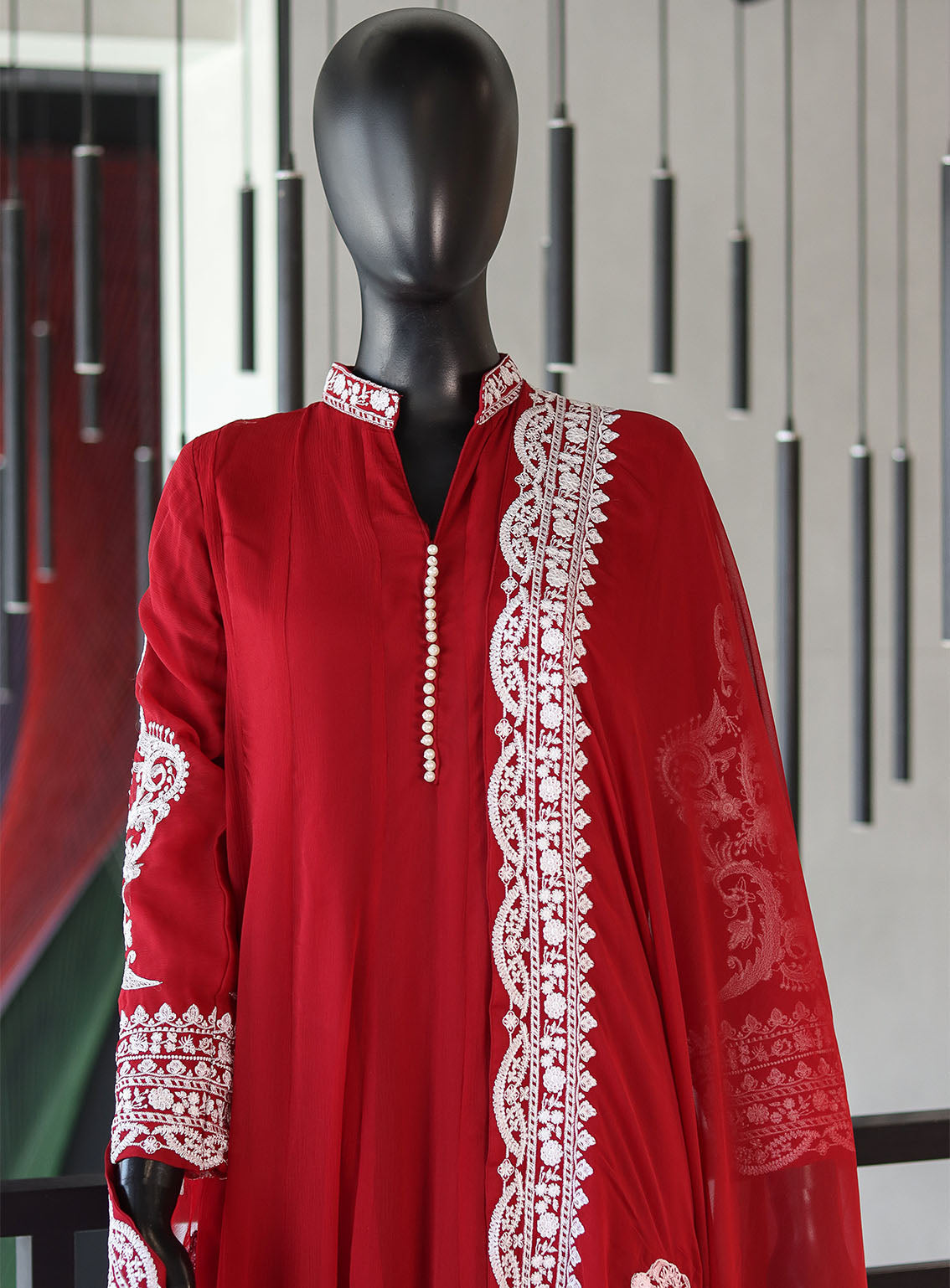 Royal Fashion Fancy Embroidered Chiffon 3 Piece Stitched Suit RF24FEC MRN D-SS21 Royal Fashion Fancy Embroidered Chiffon 3 Piece Stitched Suit RF24FEC MRN D-SS21