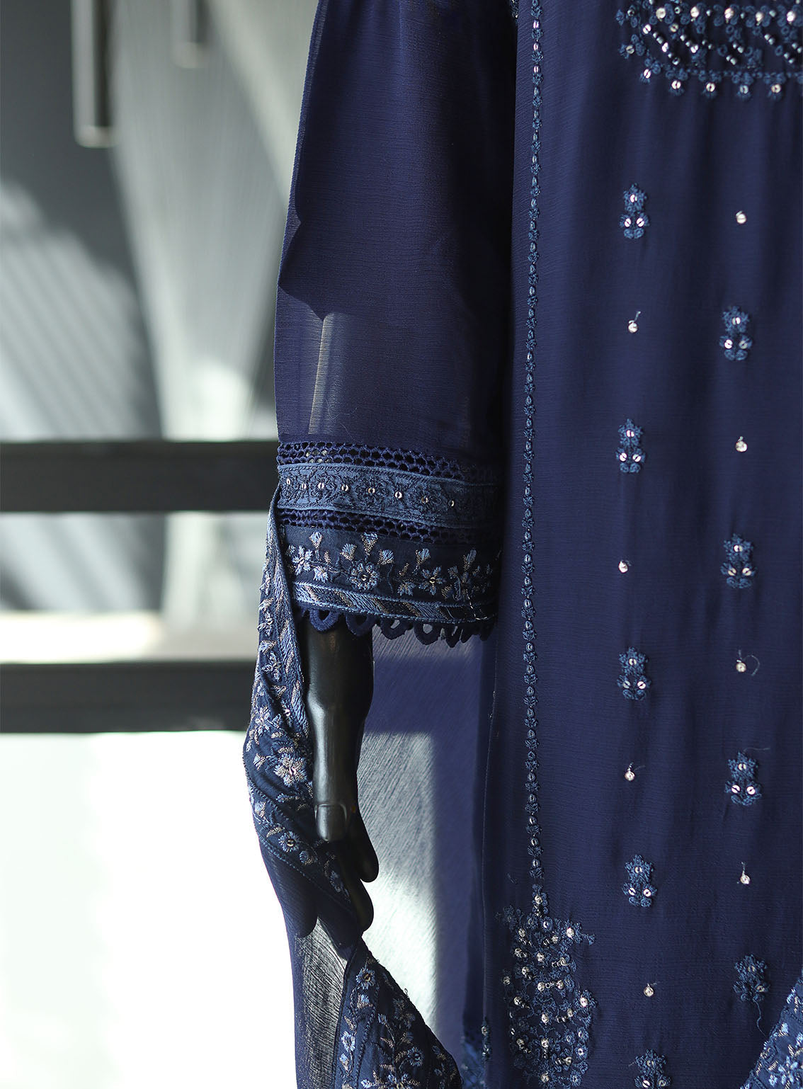 Royal Fashion Fancy Embroidered Chiffon 3 Piece Stitched Suit RF24FEC NYBL D-SS20 Royal Fashion Fancy Embroidered Chiffon 3 Piece Stitched Suit RF24FEC NYBL D-SS20