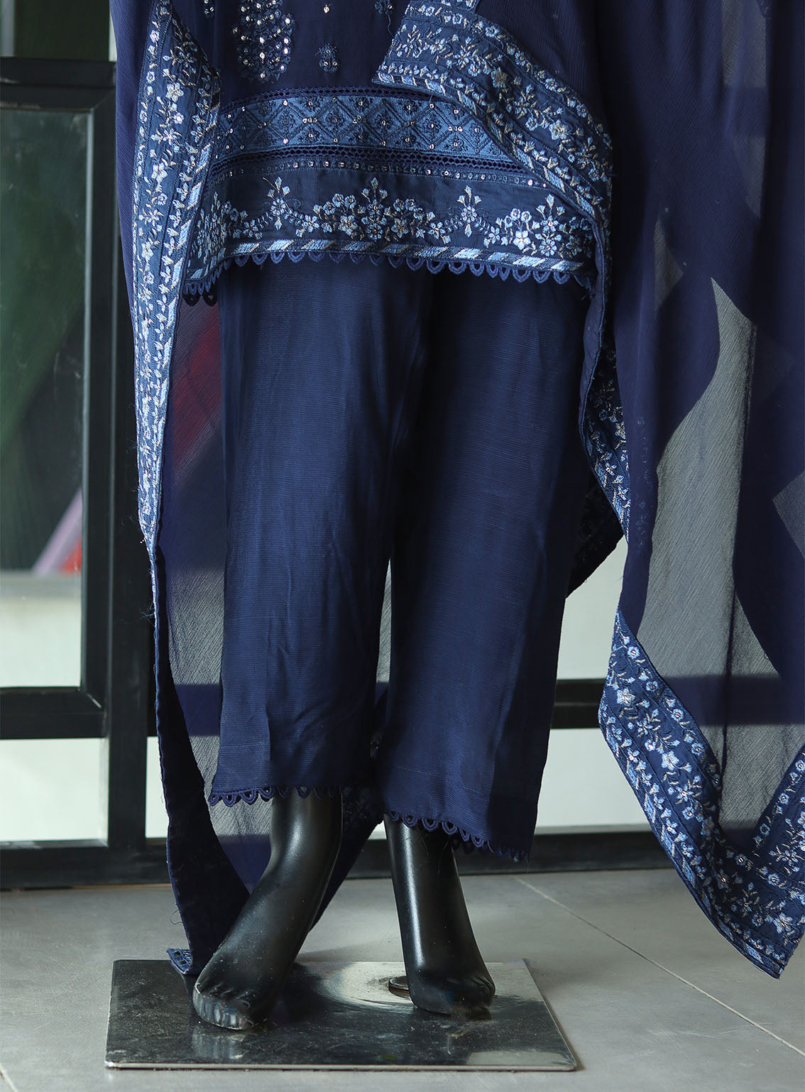 Royal Fashion Fancy Embroidered Chiffon 3 Piece Stitched Suit RF24FEC NYBL D-SS20 Royal Fashion Fancy Embroidered Chiffon 3 Piece Stitched Suit RF24FEC NYBL D-SS20