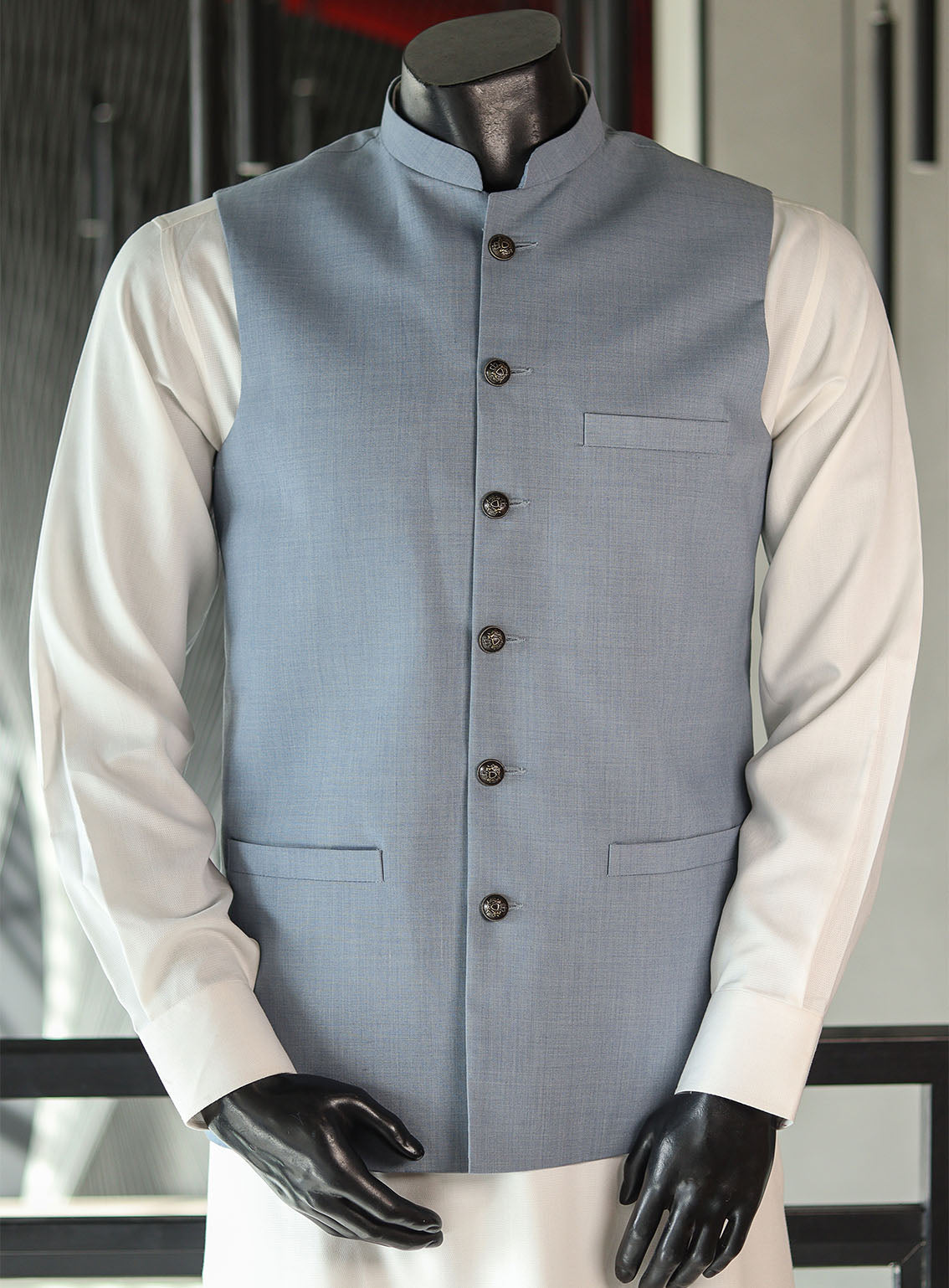 Royal Fashion Men Waistcoat Stitched RF23WC D-1042989-LGS Royal Fashion Men Waistcoat Stitched RF23WC D-1042989-LGS