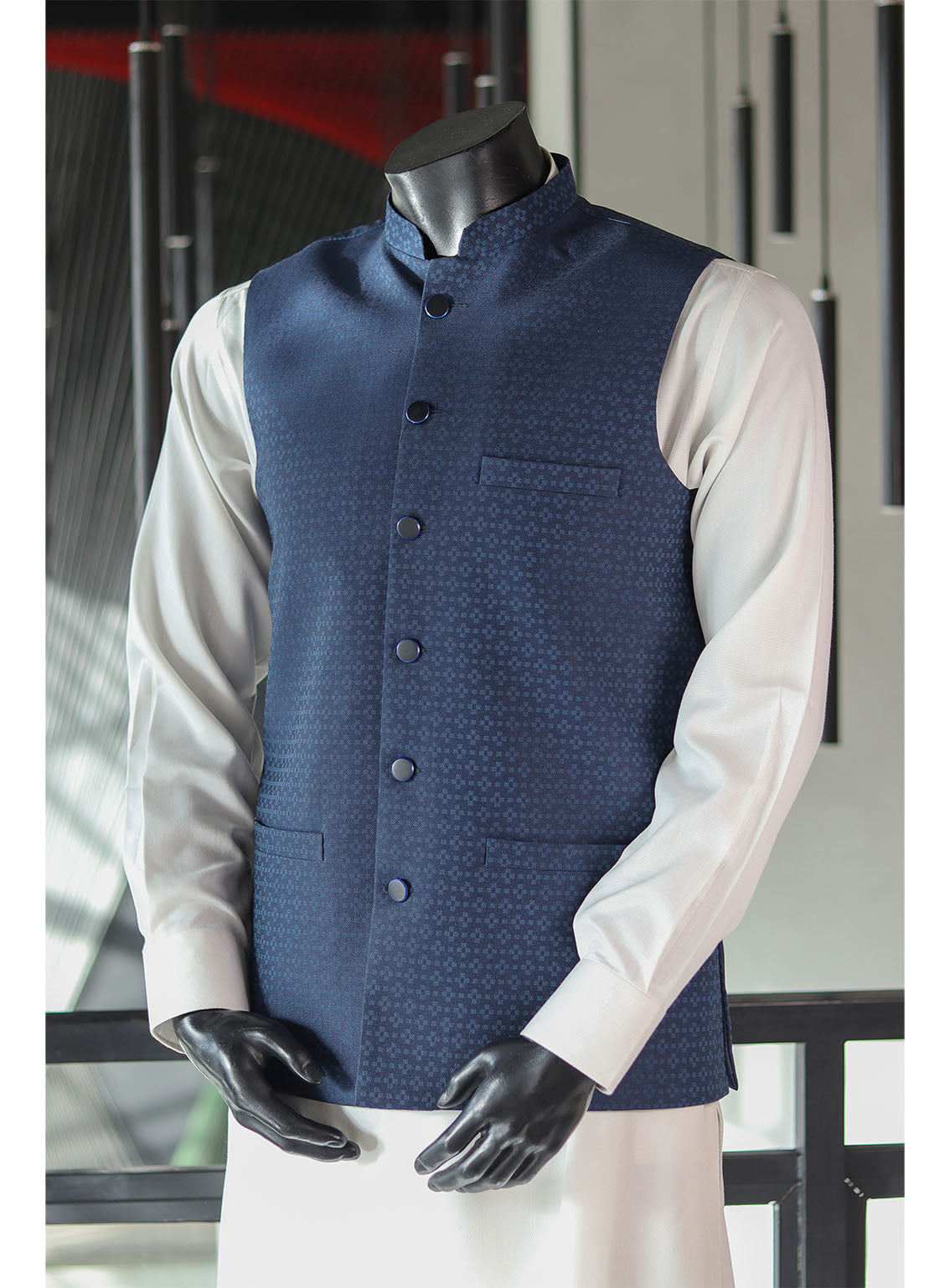 Royal Fashion Men Waistcoat Stitched RF24WC D-1042689-BJ Royal Fashion Men Waistcoat Stitched RF24WC D-1042689-BJ