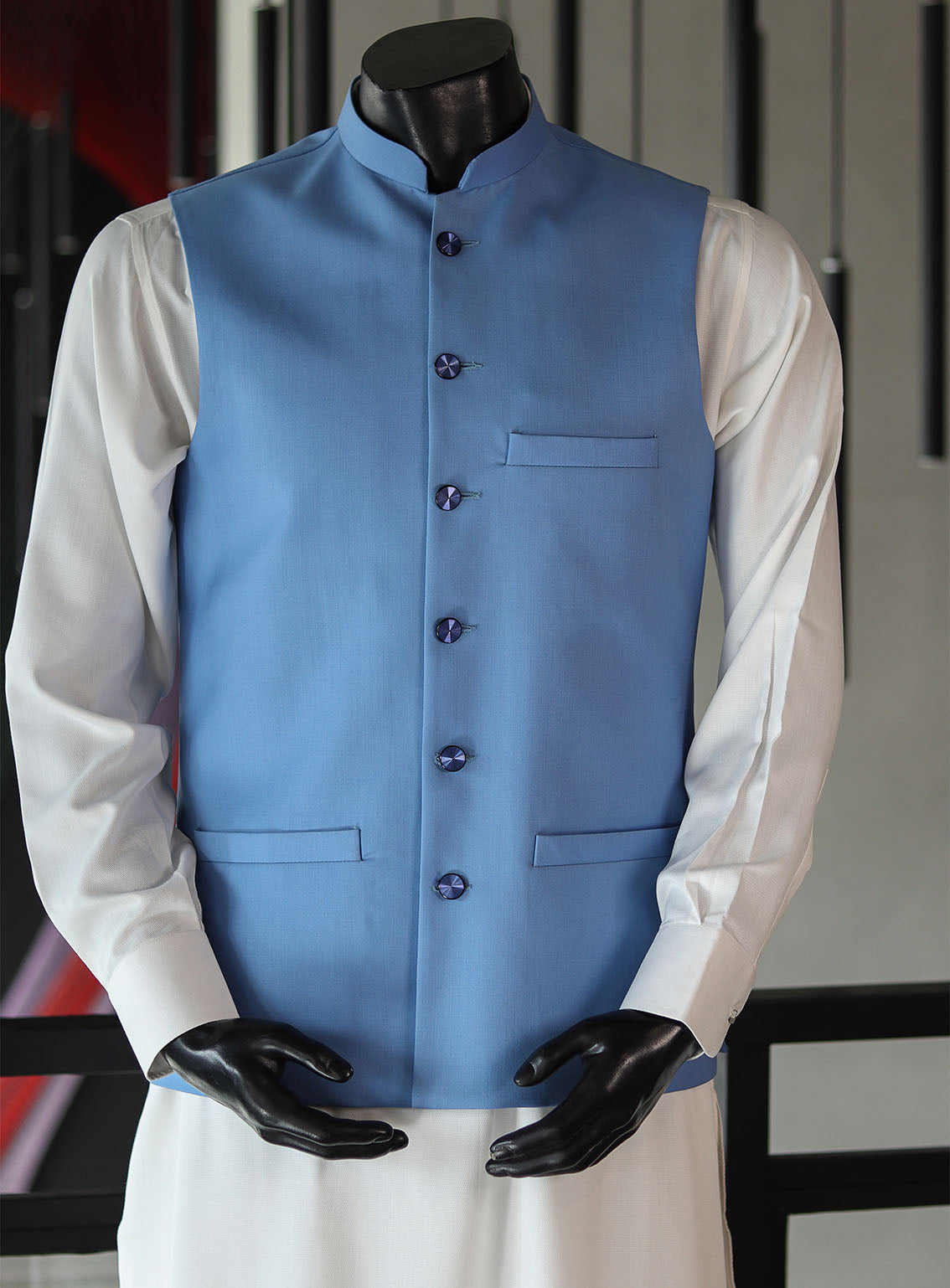 Royal Fashion Men Waistcoat Stitched RF24WC D-104276-LB Royal Fashion Men Waistcoat Stitched RF24WC D-104276-LB