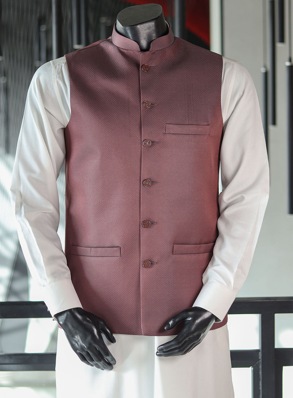 Royal Fashion Men Waistcoat Stitched RF24WC D-10427789-RD Royal Fashion Men Waistcoat Stitched RF24WC D-10427789-RD