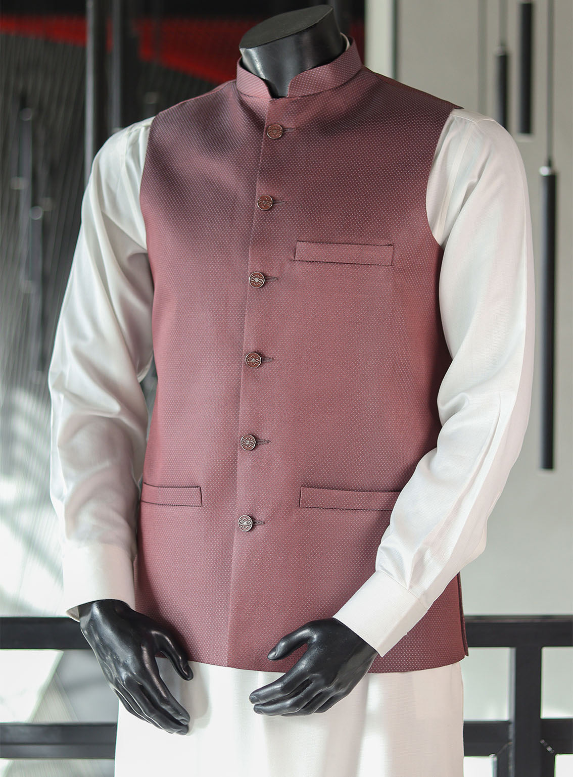 Royal Fashion Men Waistcoat Stitched RF24WC D-10427789-RD Royal Fashion Men Waistcoat Stitched RF24WC D-10427789-RD