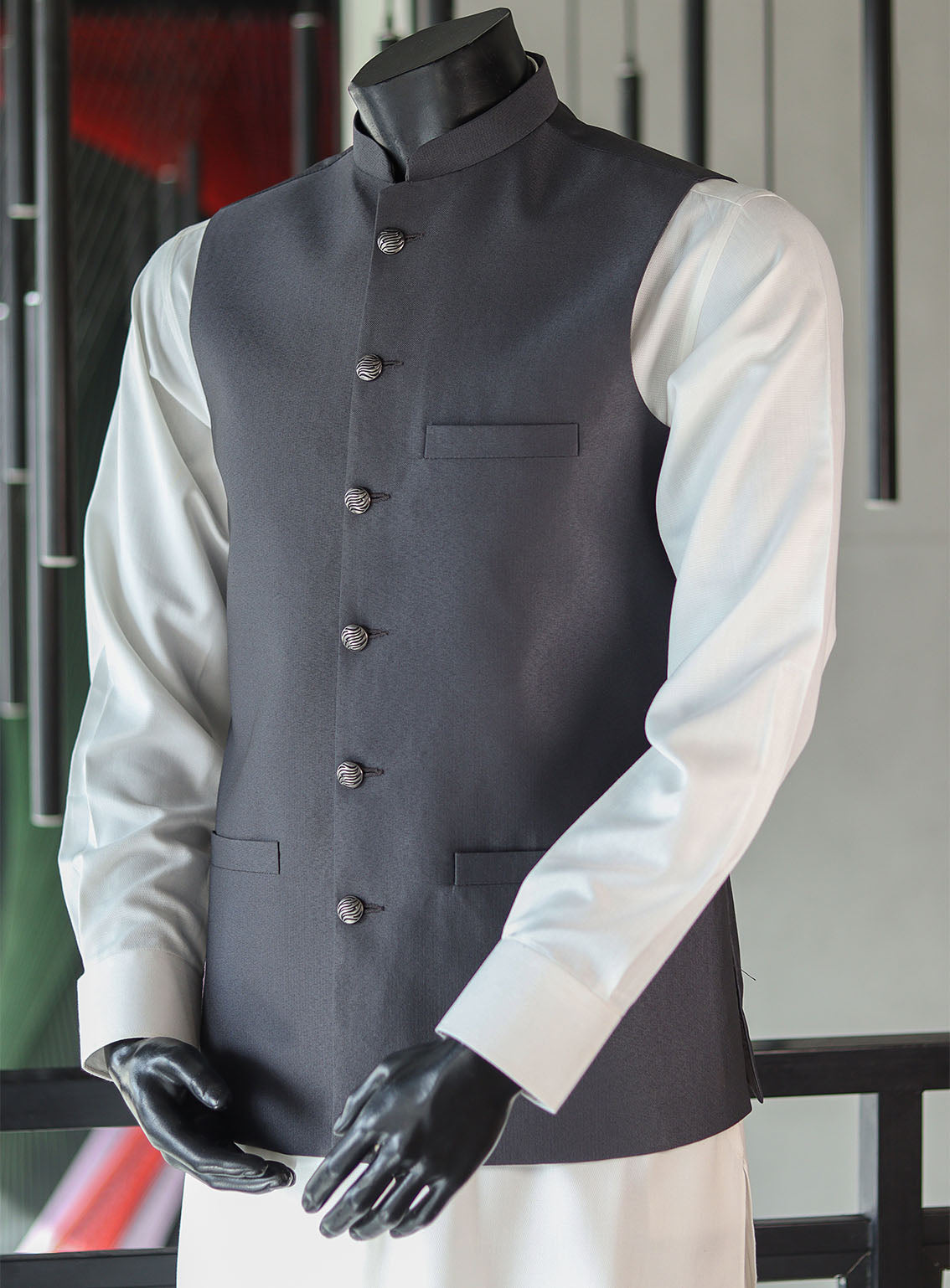 Royal Fashion Men Waistcoat Stitched RF24WC D-1042801-DG Royal Fashion Men Waistcoat Stitched RF24WC D-1042801-DG