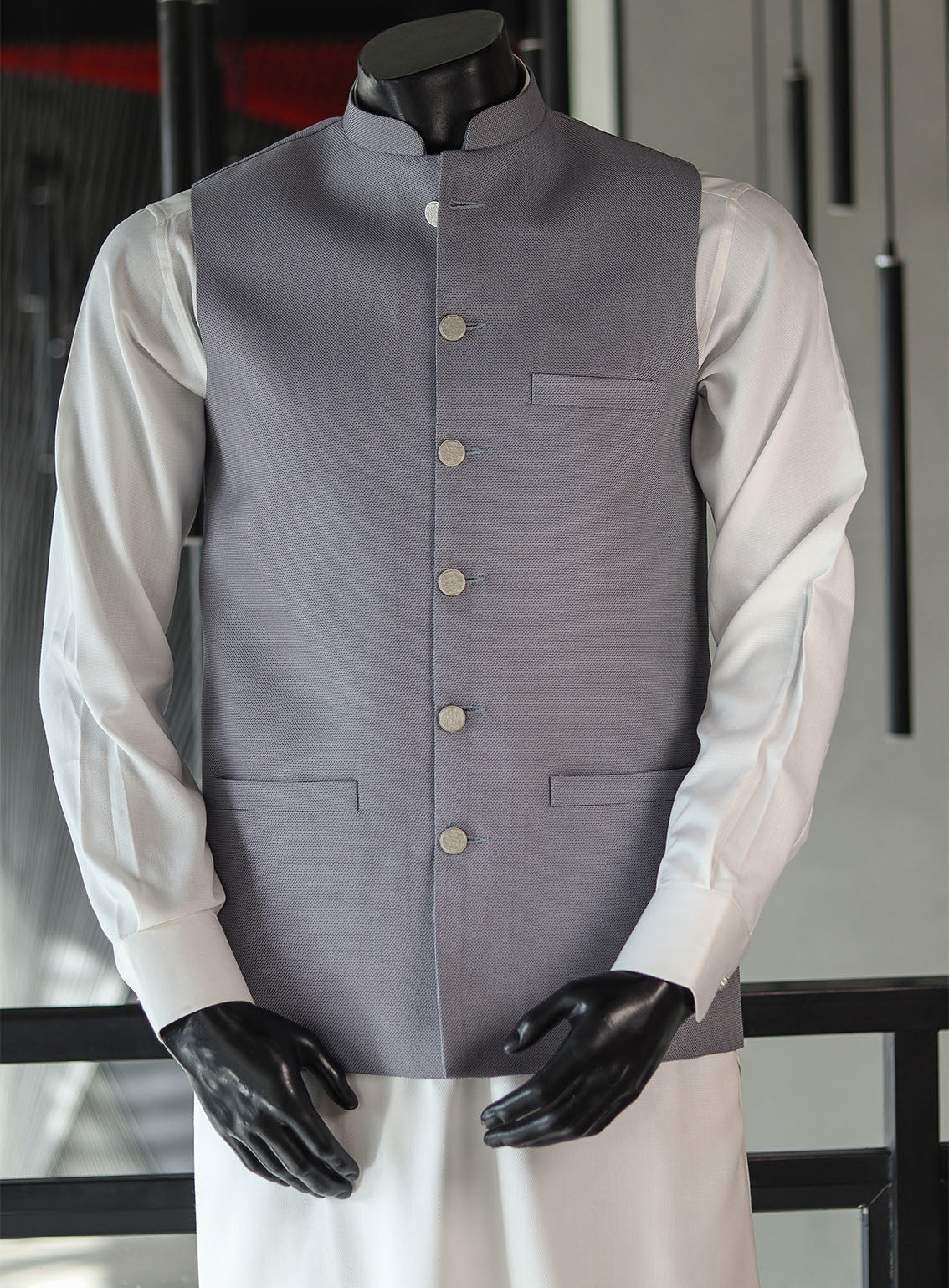 Royal Fashion Men Waistcoat Stitched RF24WC D-1042823-DB Royal Fashion Men Waistcoat Stitched RF24WC D-1042823-DB