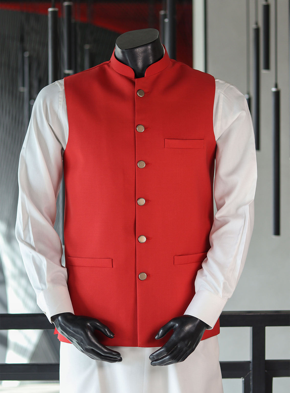 Royal Fashion Men Waistcoat Stitched RF24WC D-1042912-R Royal Fashion Men Waistcoat Stitched RF24WC D-1042912-R