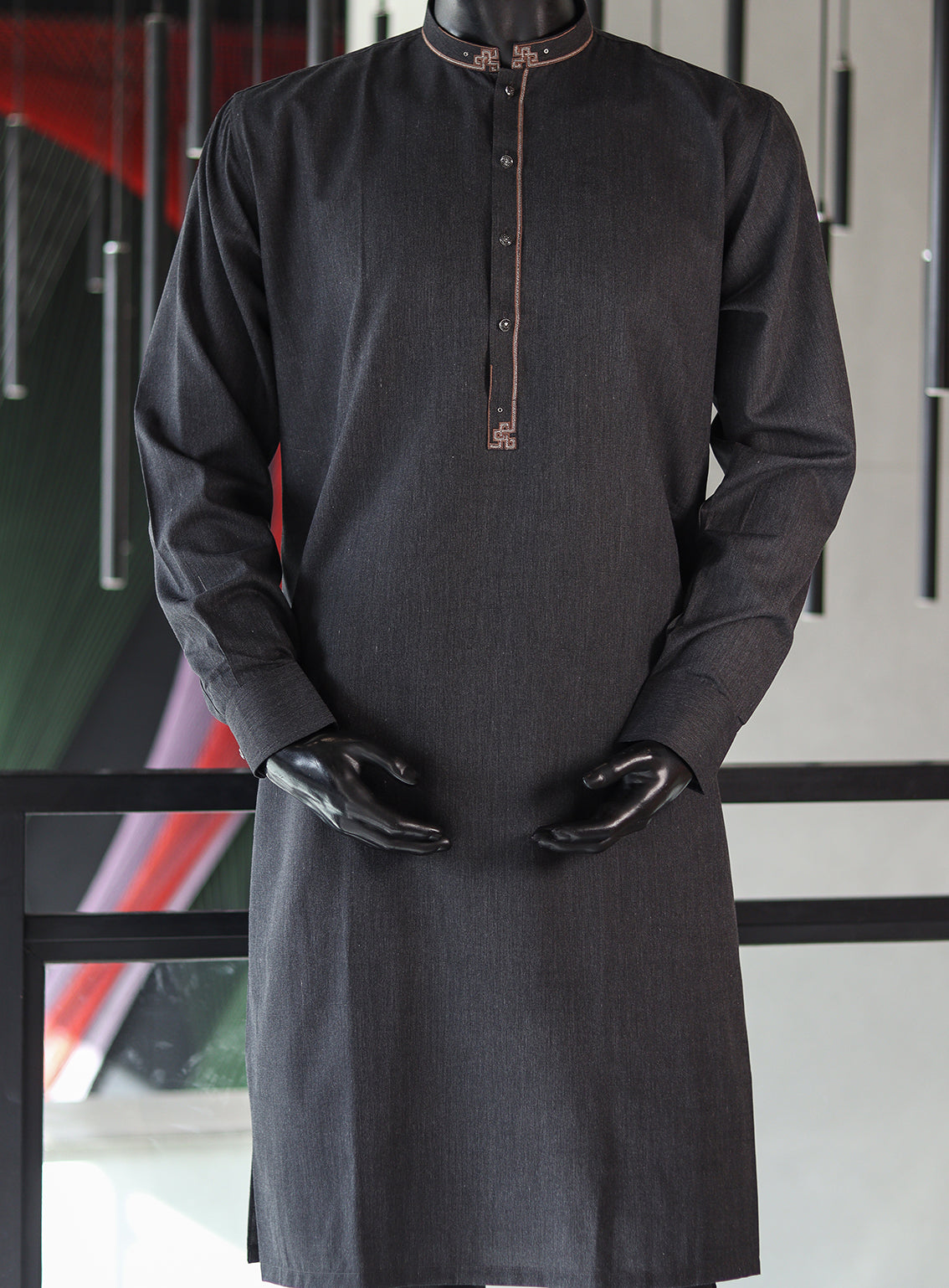 Royal Fashion Men's Exclusive Kameez Shalwar - RF24EN DR-2 MLGRY Royal Fashion Men's Exclusive Kameez Shalwar - RF24EN DR-2 MLGRY