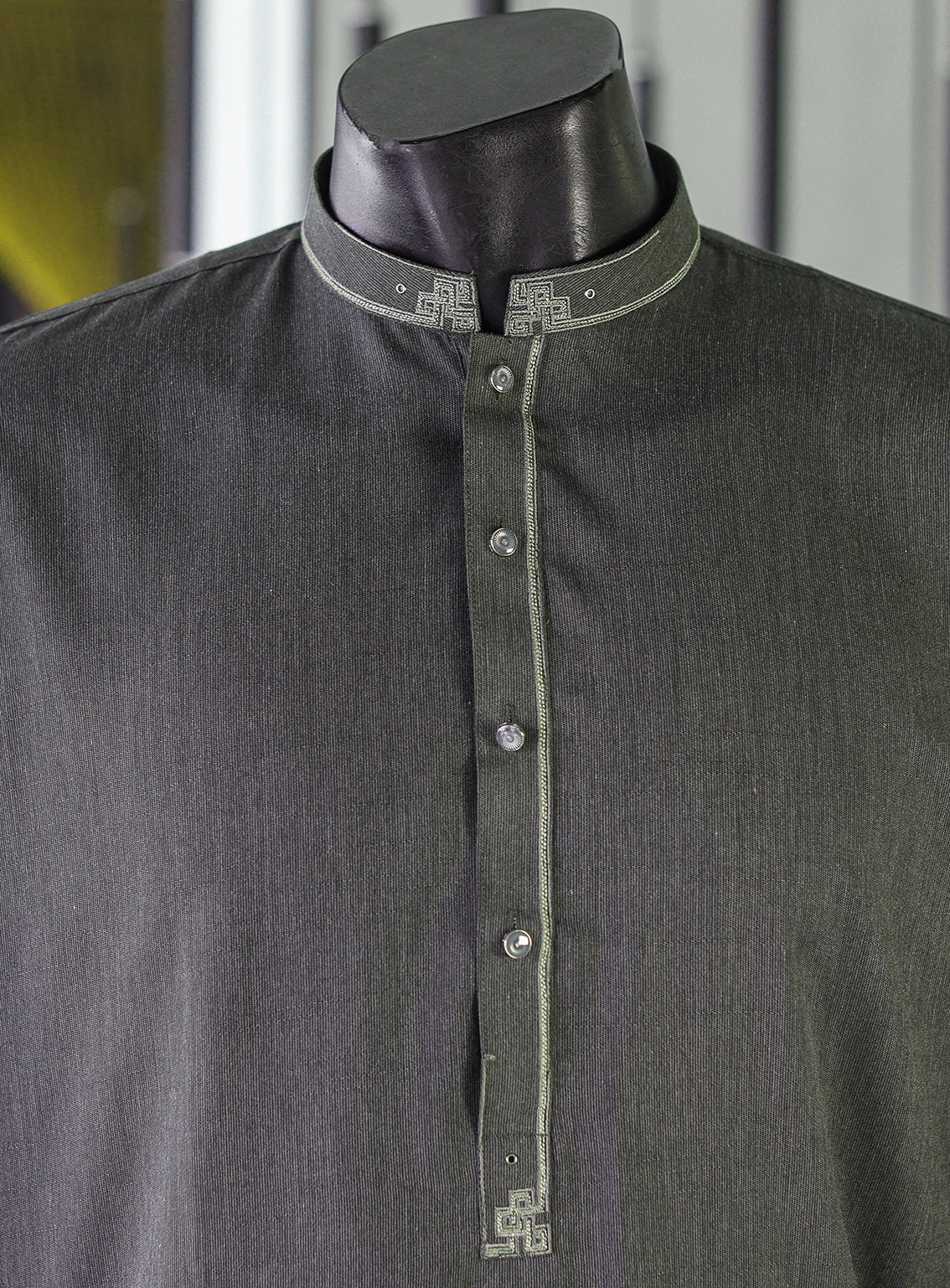 Royal Fashion Men's Exclusive Kameez Shalwar - RF24EN DR-2 OLV Royal Fashion Men's Exclusive Kameez Shalwar - RF24EN DR-2 OLV