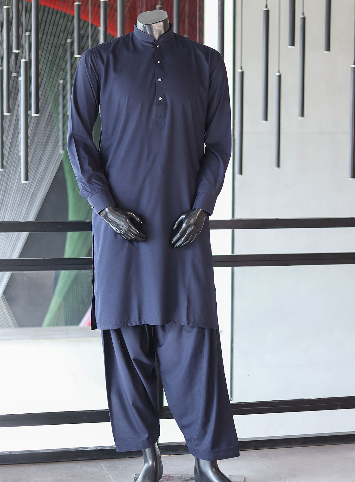 Royal Fashion Men's Exclusive Kameez Shalwar - RF24EN RESHAM-NBL Royal Fashion Men's Exclusive Kameez Shalwar - RF24EN RESHAM-NBL